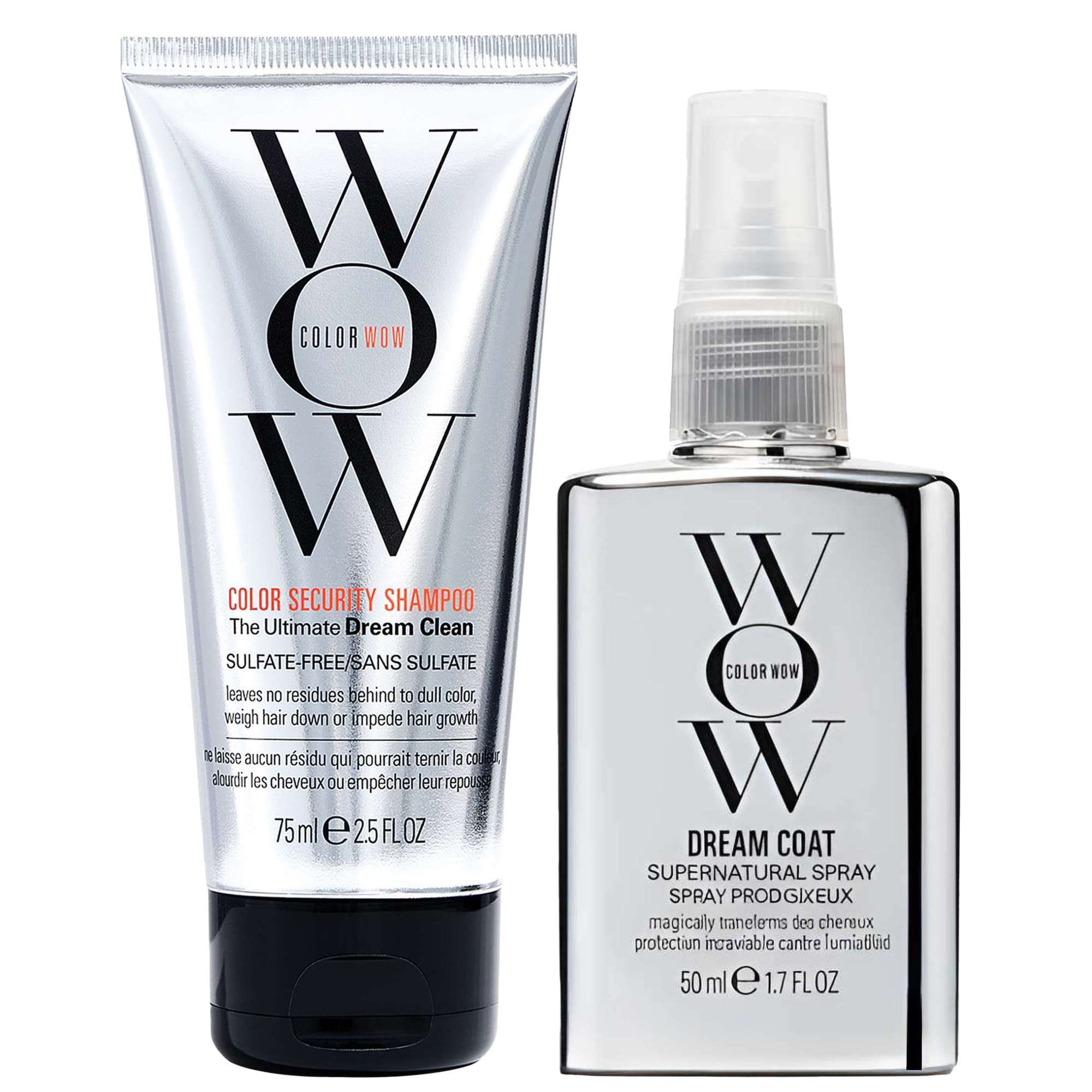 Color Wow: Color Wow  Duo: Color Security Shampoo 75ml & Dream Coat Supernatural Spray 50ml