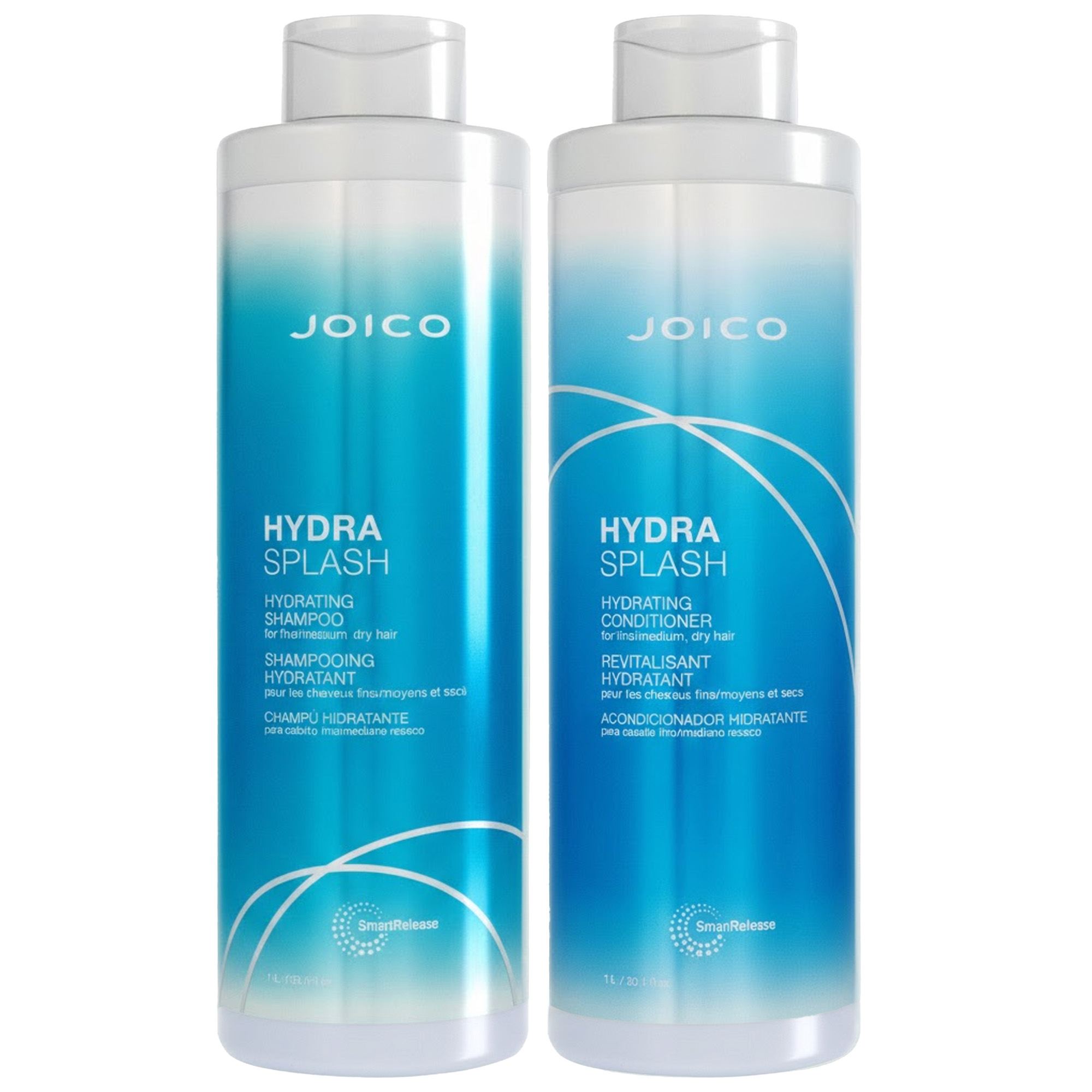 Joico: Joico  Duo: Hydrasplash Hydrating Shampoo 1000ml & Conditioner 1000ml