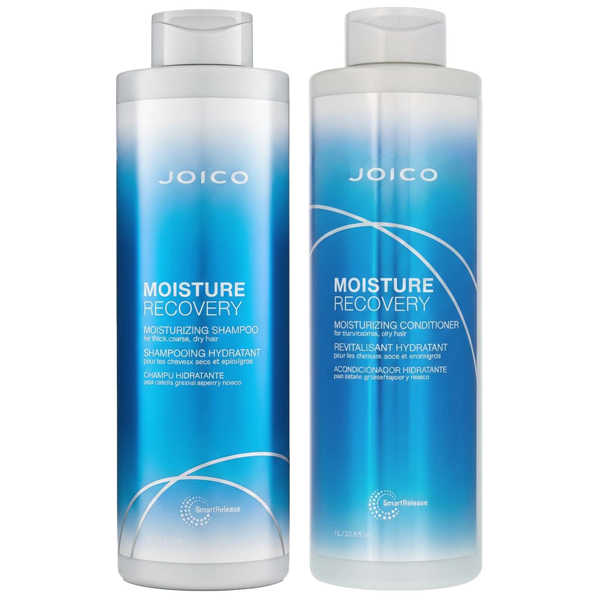 Joico: Joico  Duo: Moisture Recovery Conditioner for Dry Hair 1000ml & Shampoo 1000ml