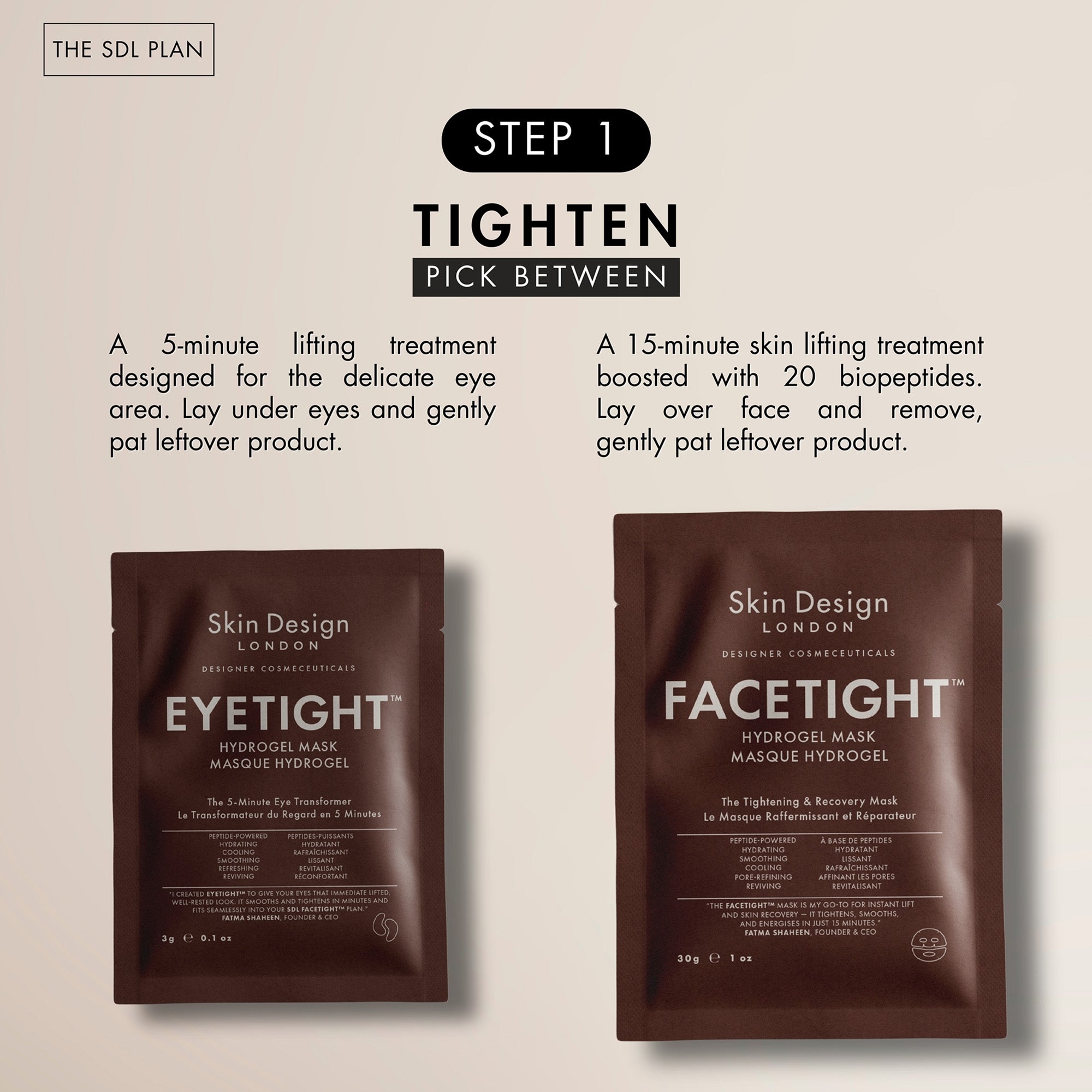 Skin Design London Facetight Hydrogel Mask (Box of 6) | Dermstore