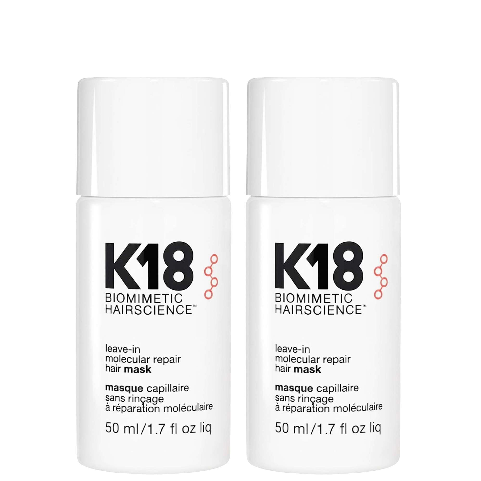 K18: K18  Biomimetic Hairscience Leave-In Molecular Repair Hair Mask 50ml x2