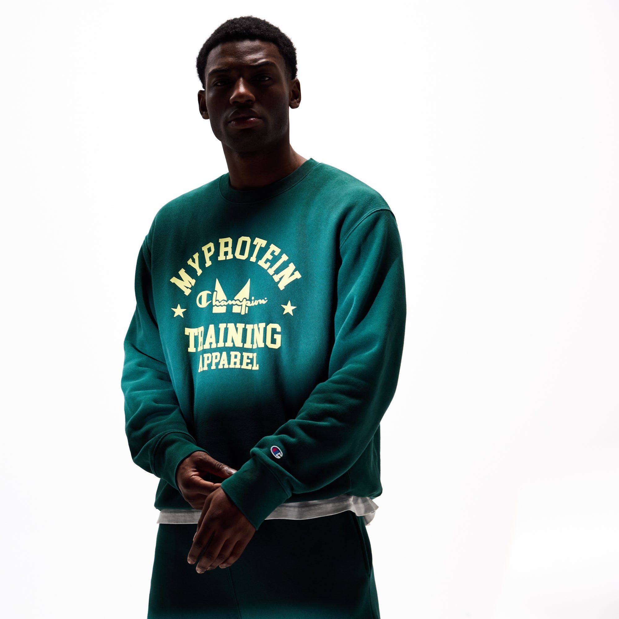 Myprotein X Champion Soft Reverse Weave Fleece Sweat Teal
