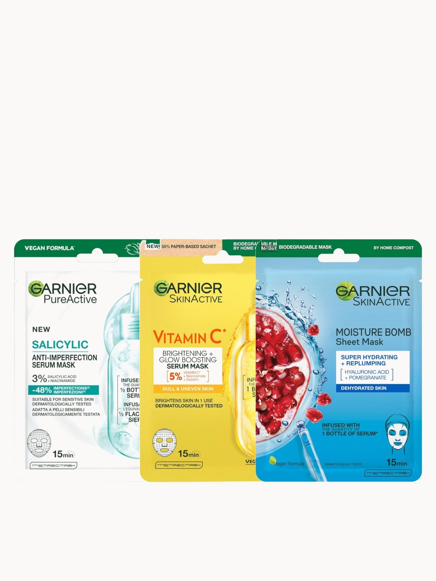 Garnier Moisture Bomb Trio Bundle
