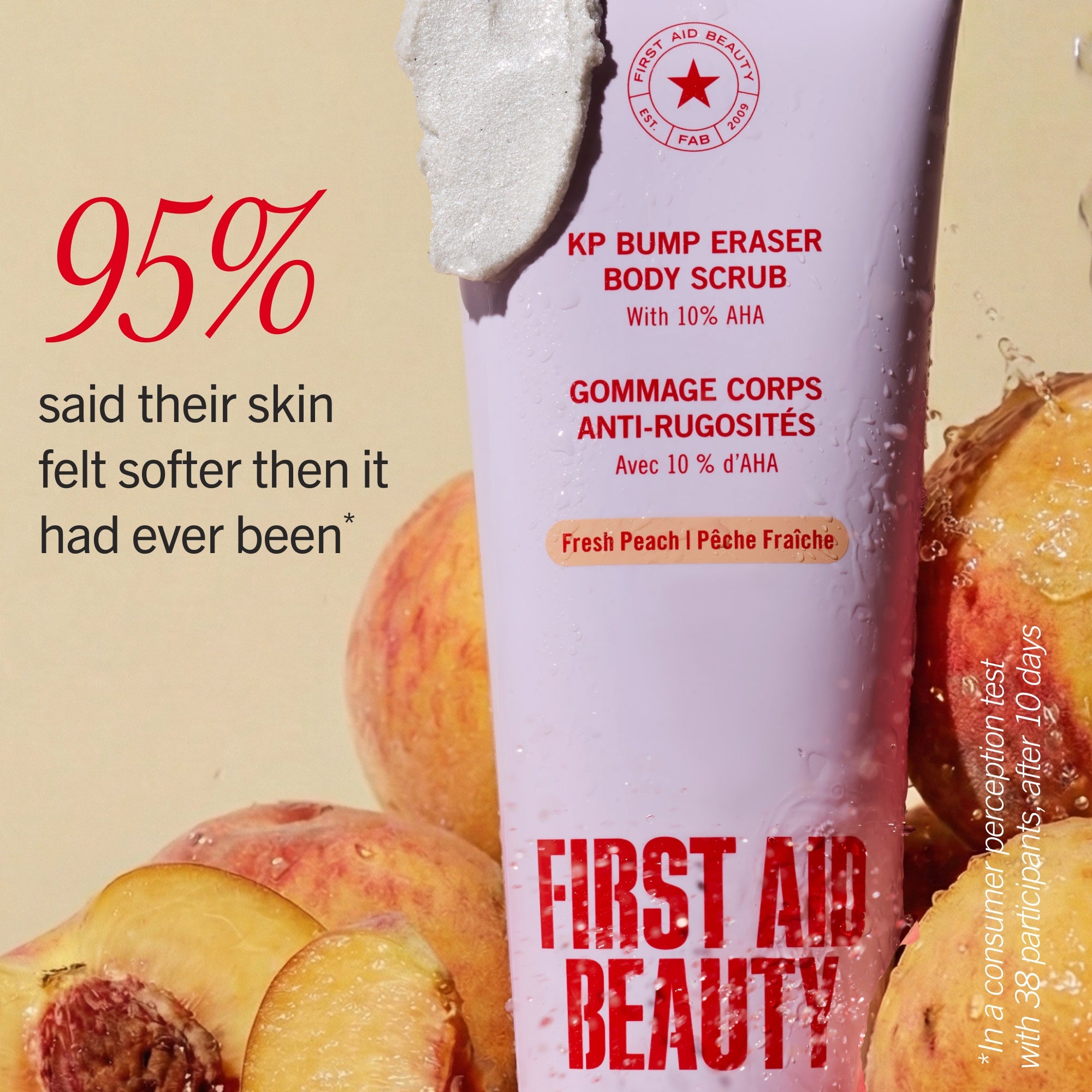 First Aid Beauty KP Bump Eraser Body Scrub Peach 8.0 oz | Dermstore