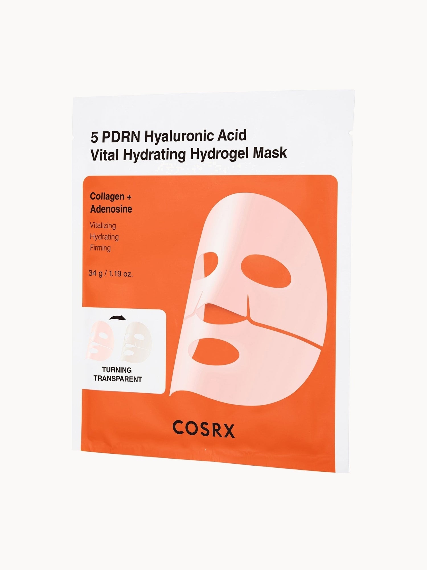 COSRX 5 PDRN Hyaluronic Acid Vital Hydrating Hydrogel Mask 3EA