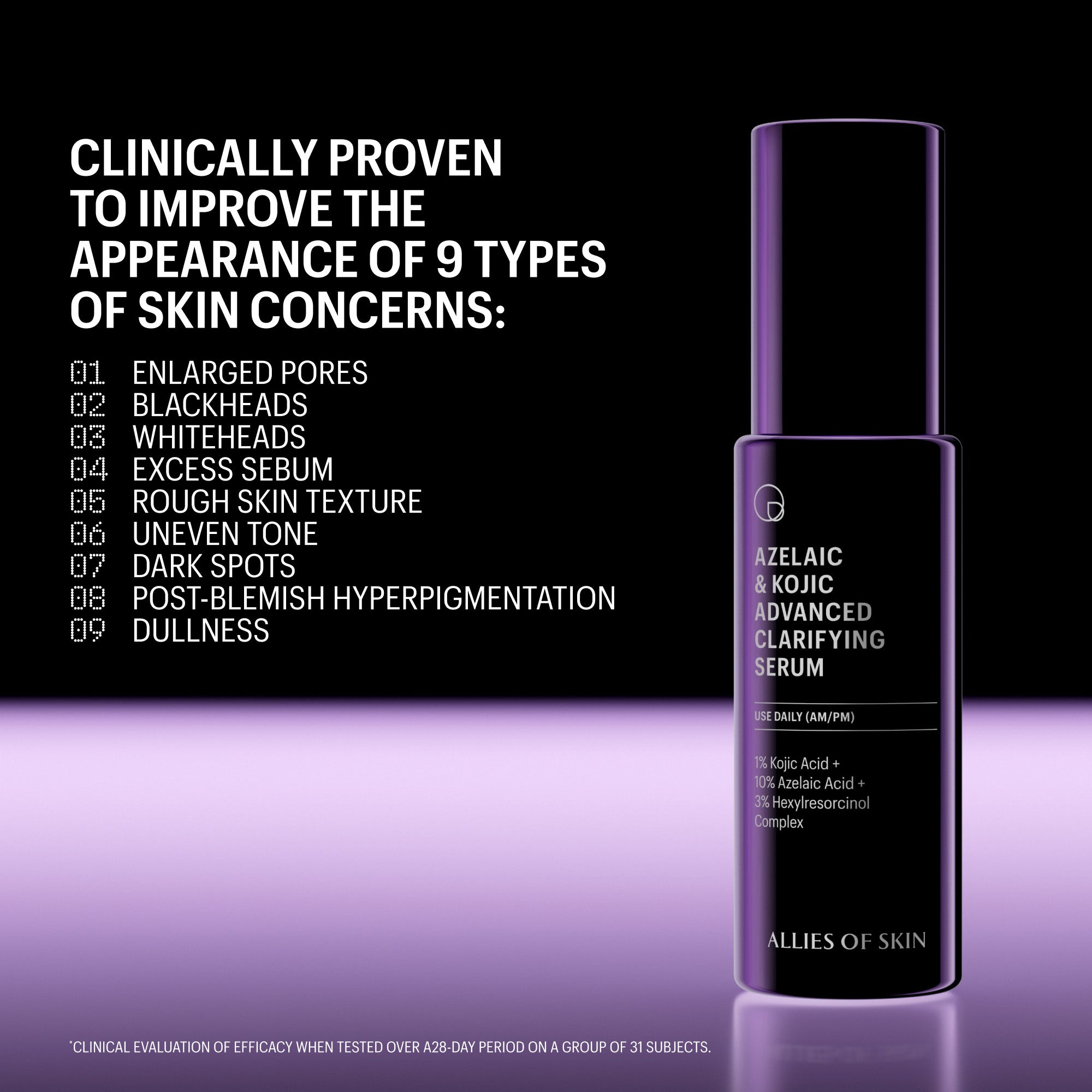 Allies of Skin Azelaic & Kojic Advanced Clarifying Serum 50ml