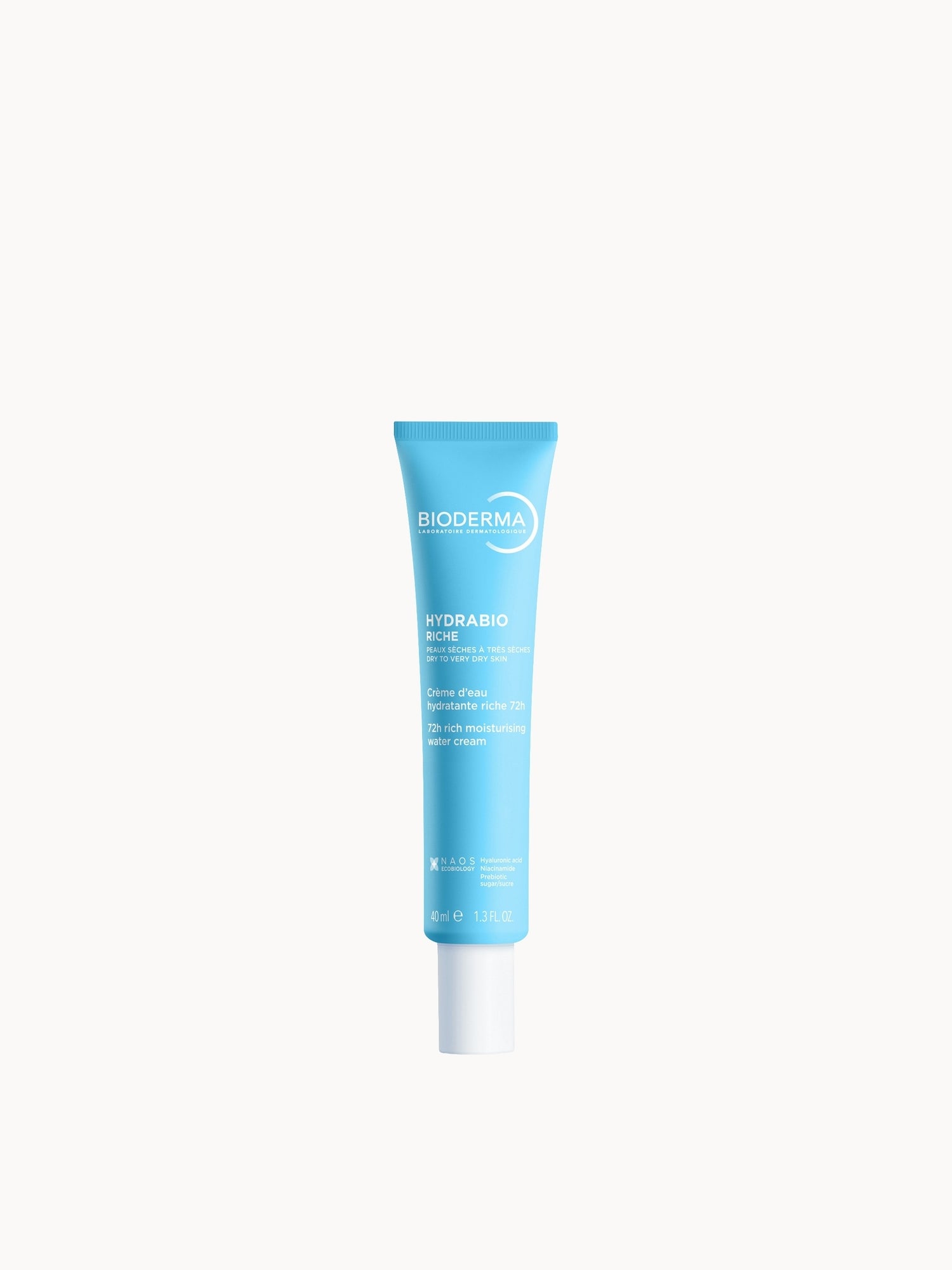 Bioderma Hydrabio Rich Face Cream for Dry Dehydrated Skin with Hyaluronic Acid 40ml