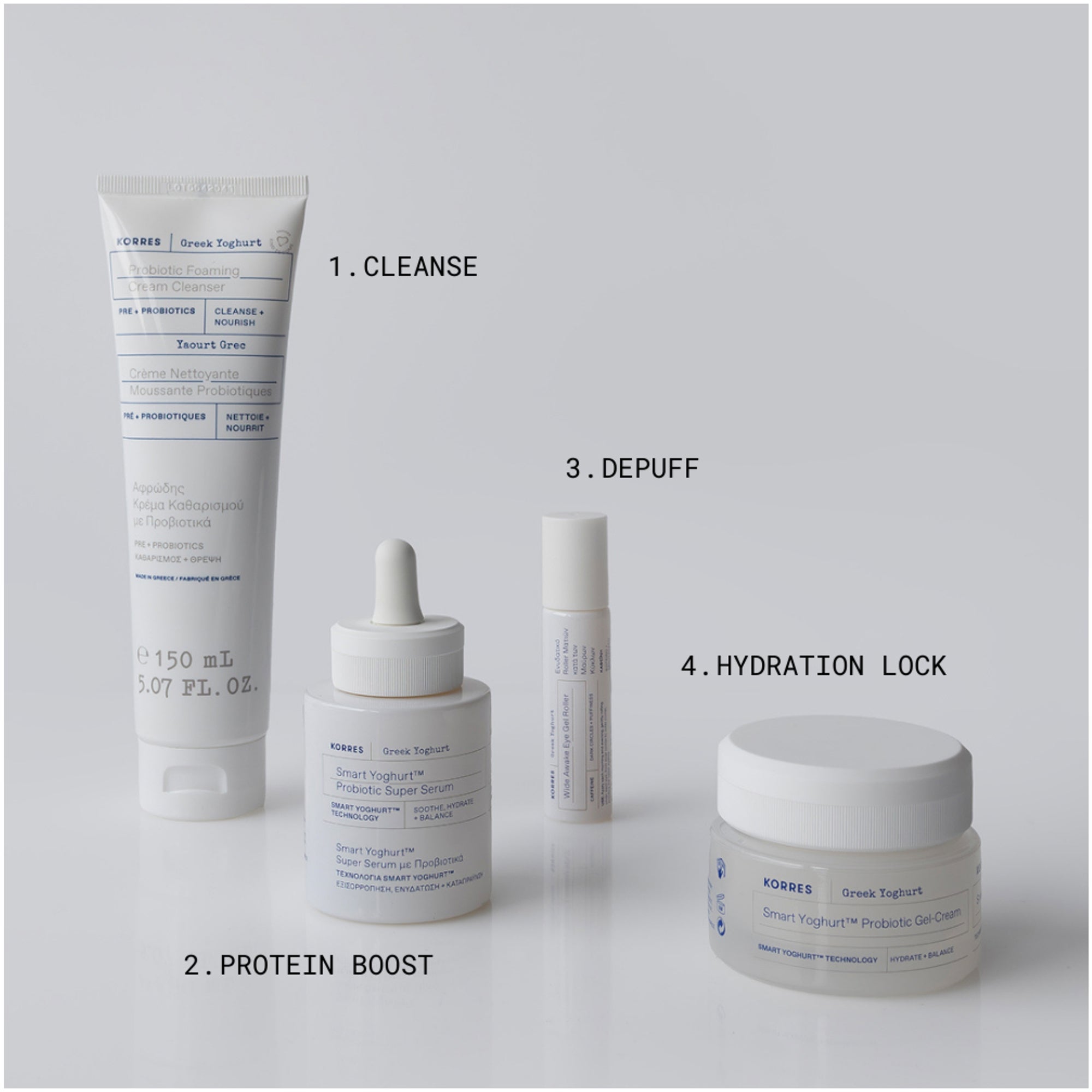 Korres Greek Yoghurt Protein Facial Set ($155 Value) | Dermstore