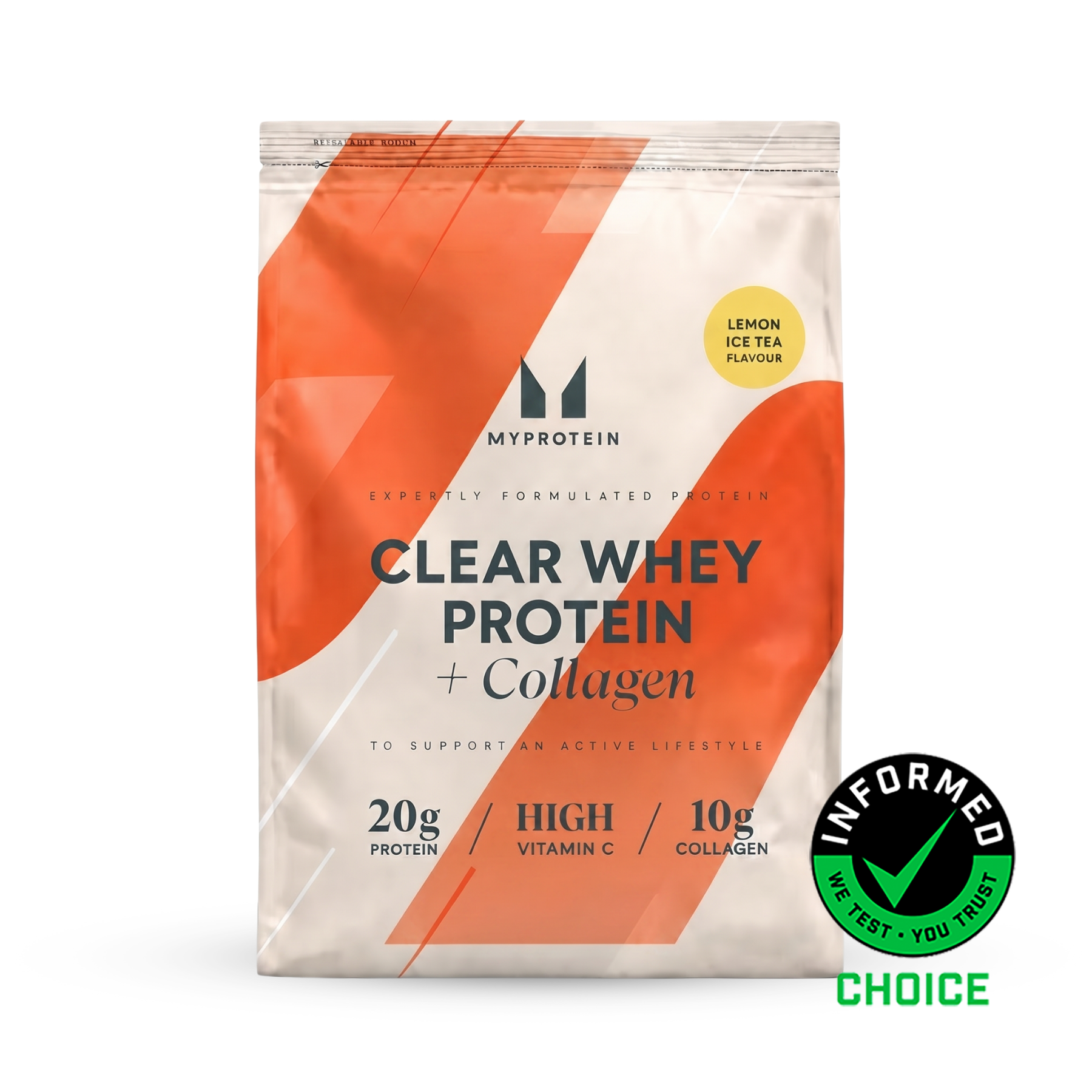 Clear Protein | Whey & Collagène - 500g - 20portions - Lemon Iced Tea