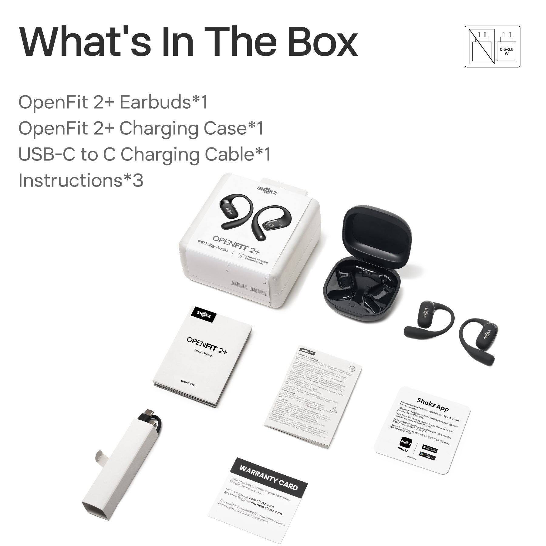 Shokz OpenFit2+ Black | Myprotein UK