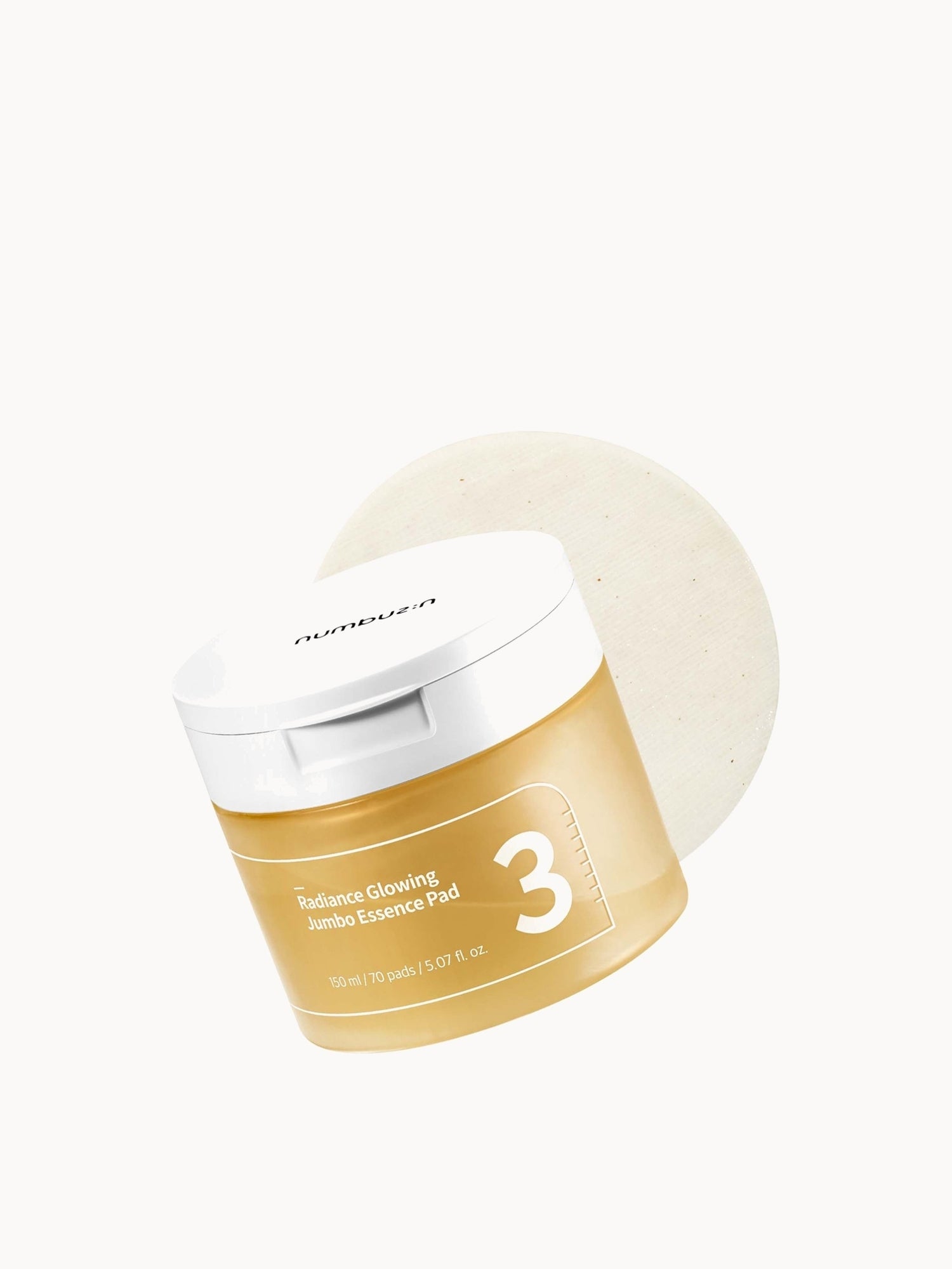 Numbuzin No.3 Radiance Glowing Jumbo Essence Pad 150ml (70 Pads)