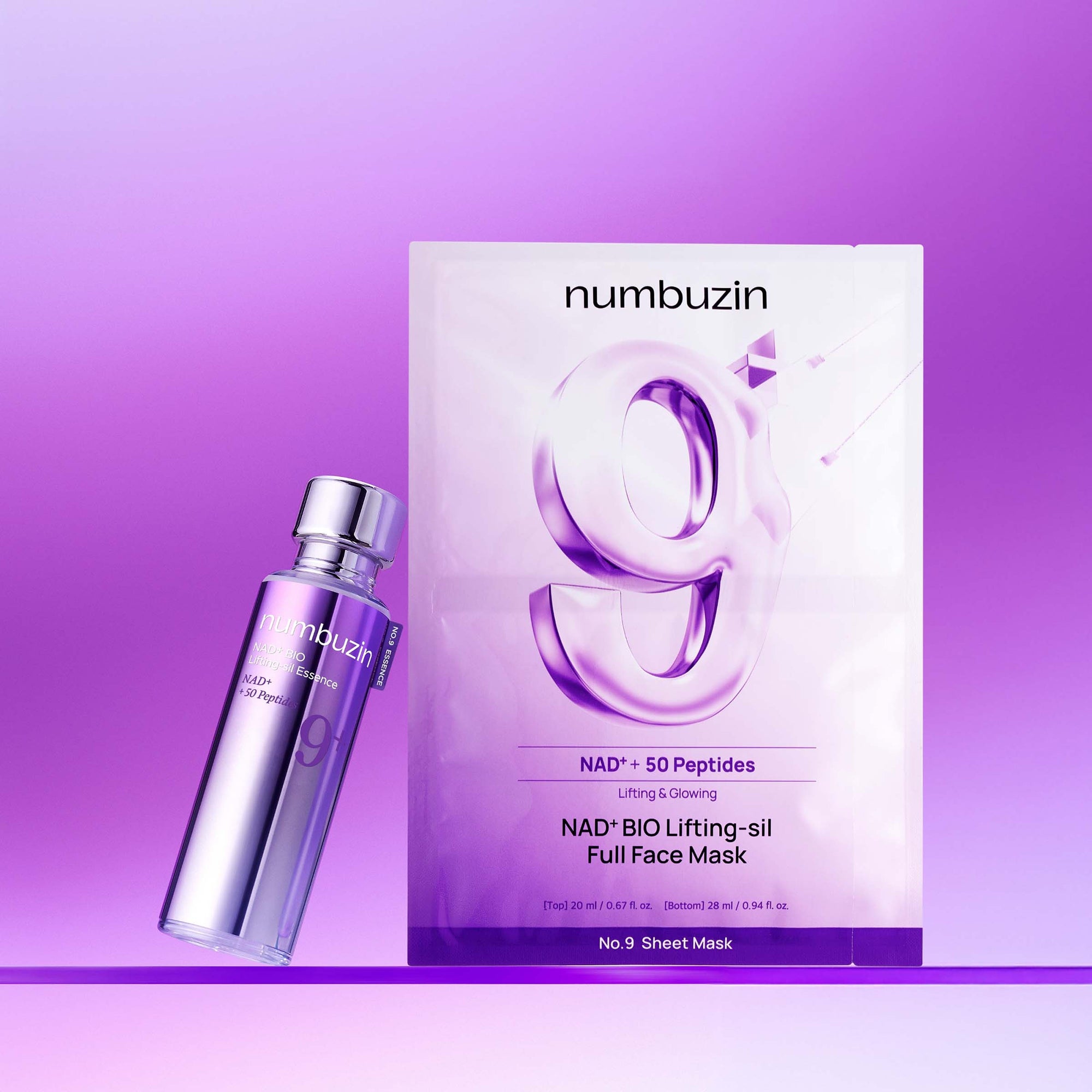 Numbuzin No.9 NAD Bio Full Face Pack Sheet (Pack of 4) | Cult Beauty
