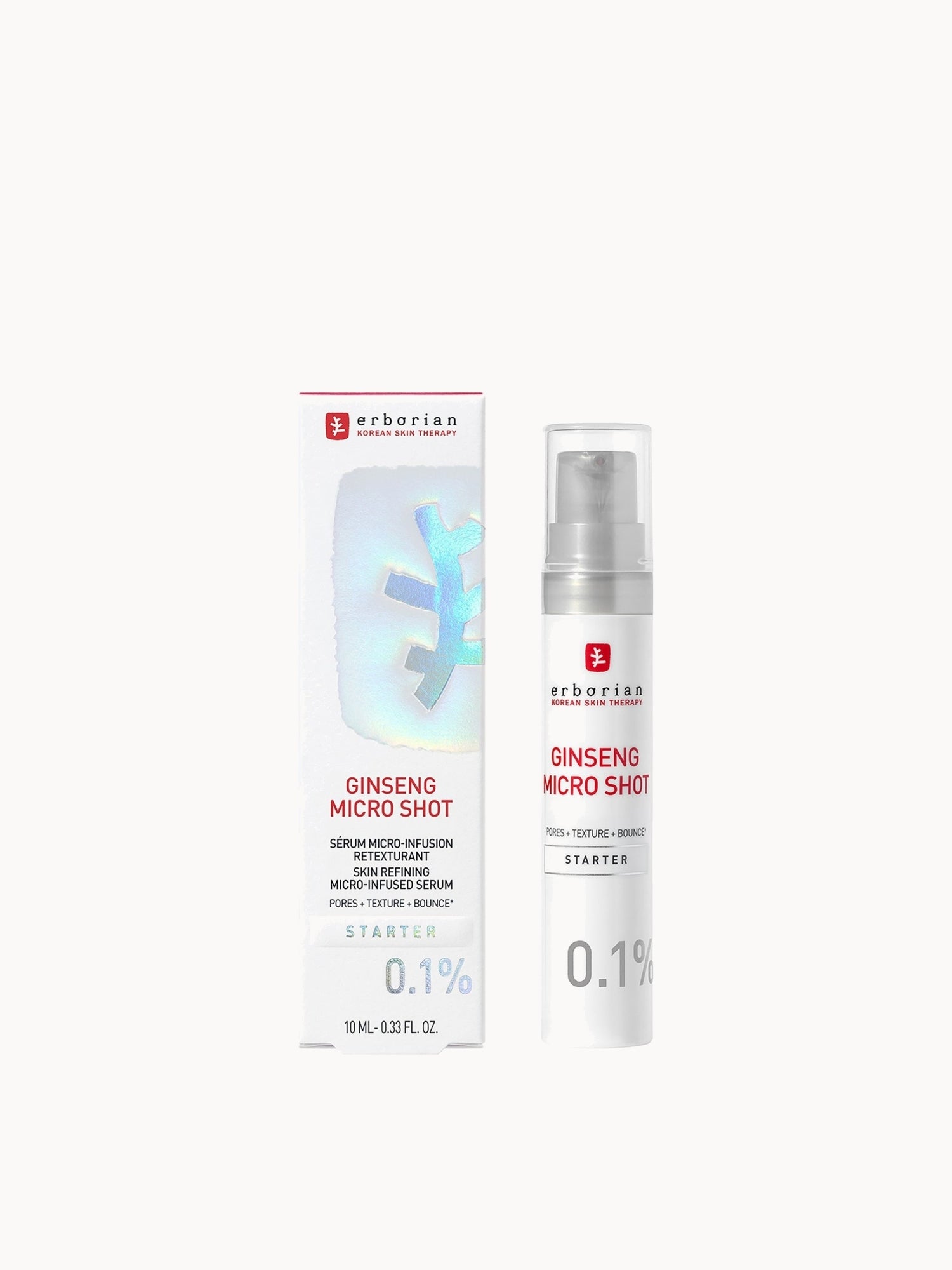 Erborian Ginseng Micro Shot Starter 0.1% Serum 10ml