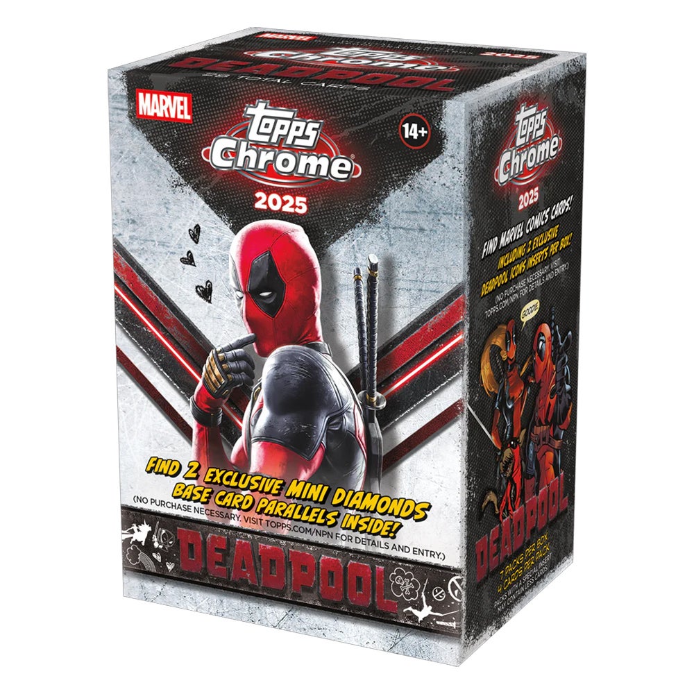 2025 Topps Deadpool Chrome Value Box | Zavvi UK