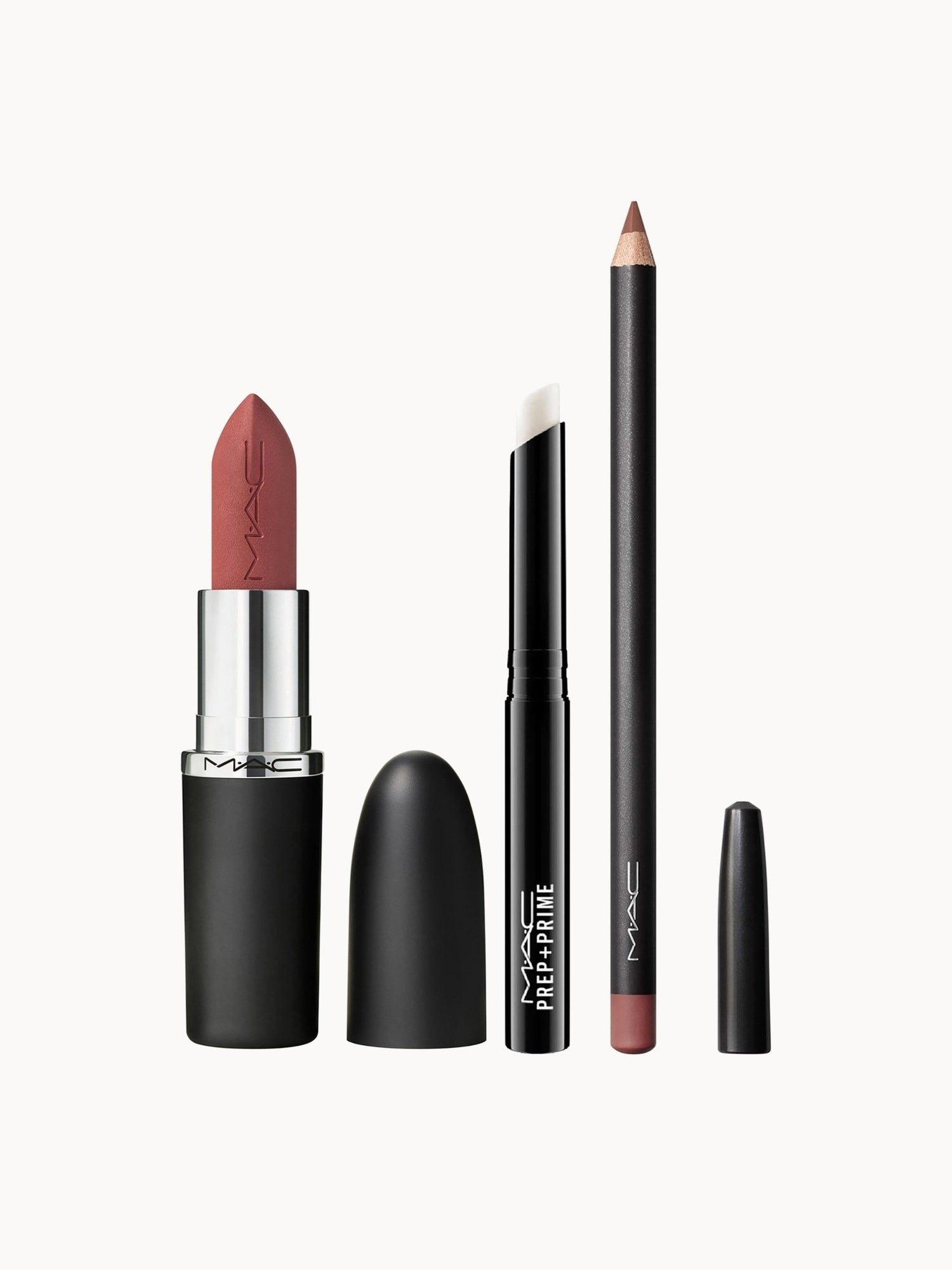 MAC VELVET TEDDY リップセット MAC Velvet Teddy Lip Bundle | LOOKFANTASTIC