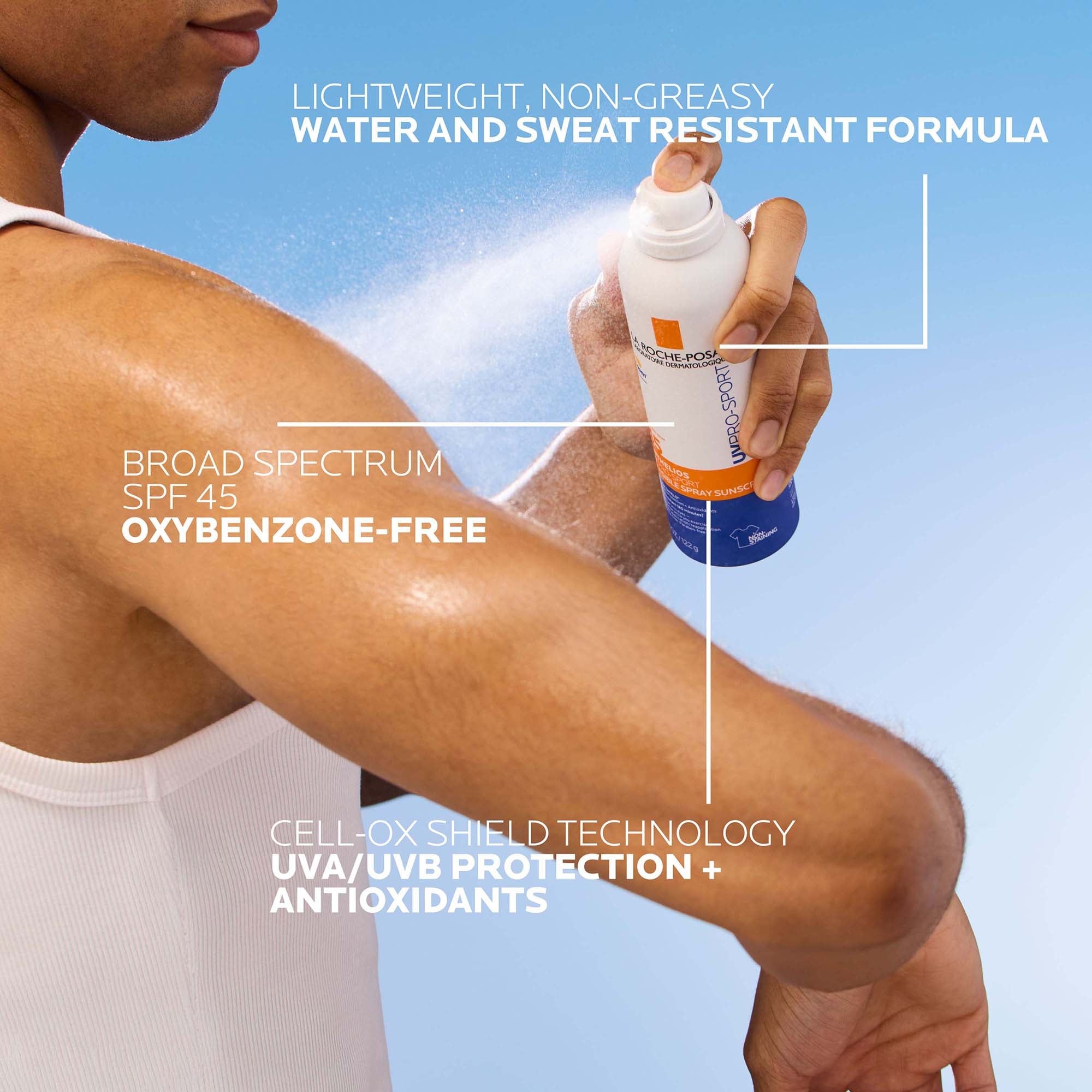 La Roche-Posay Anthelios UV Pro-Sport Sunscreen Spray SPF 45 (4.3