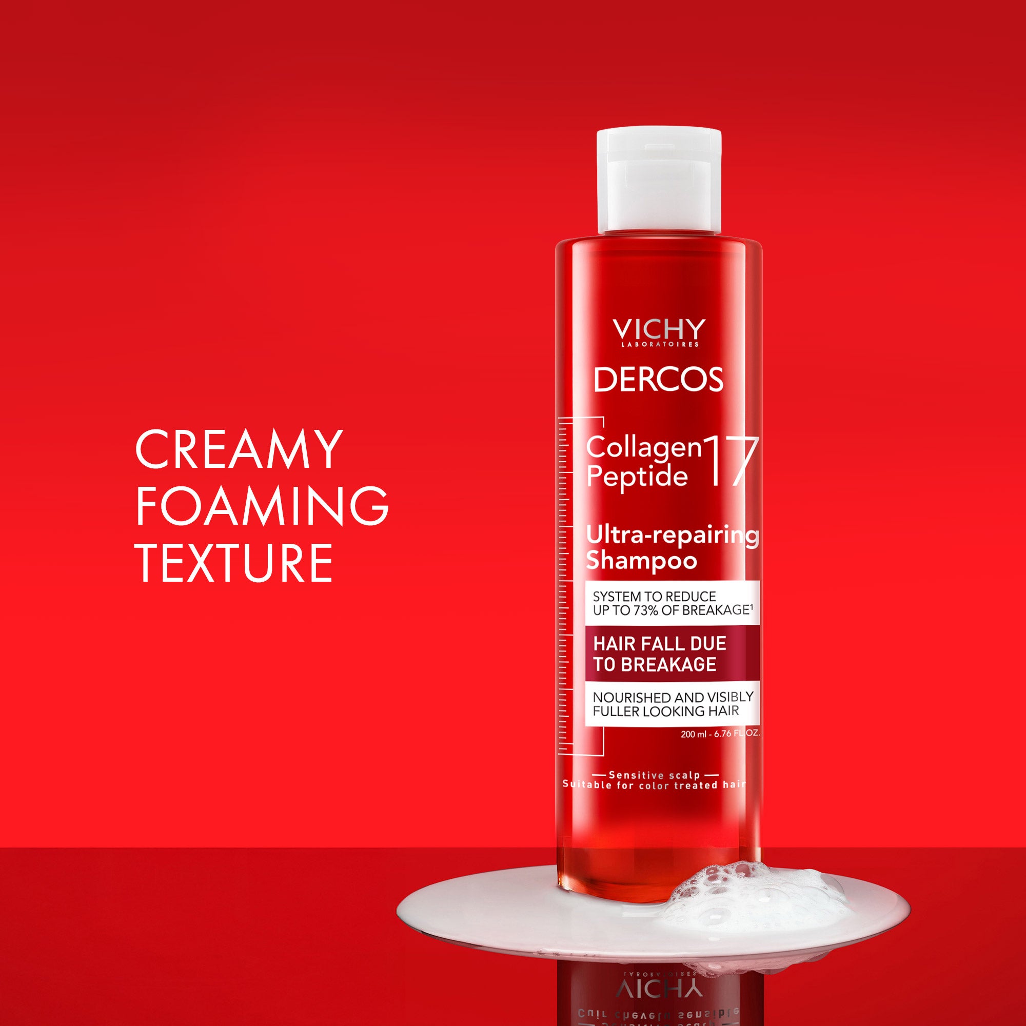 Vichy Dercos Collagen Peptide 17 Ultra-Repairing Shampoo (6.67 fl