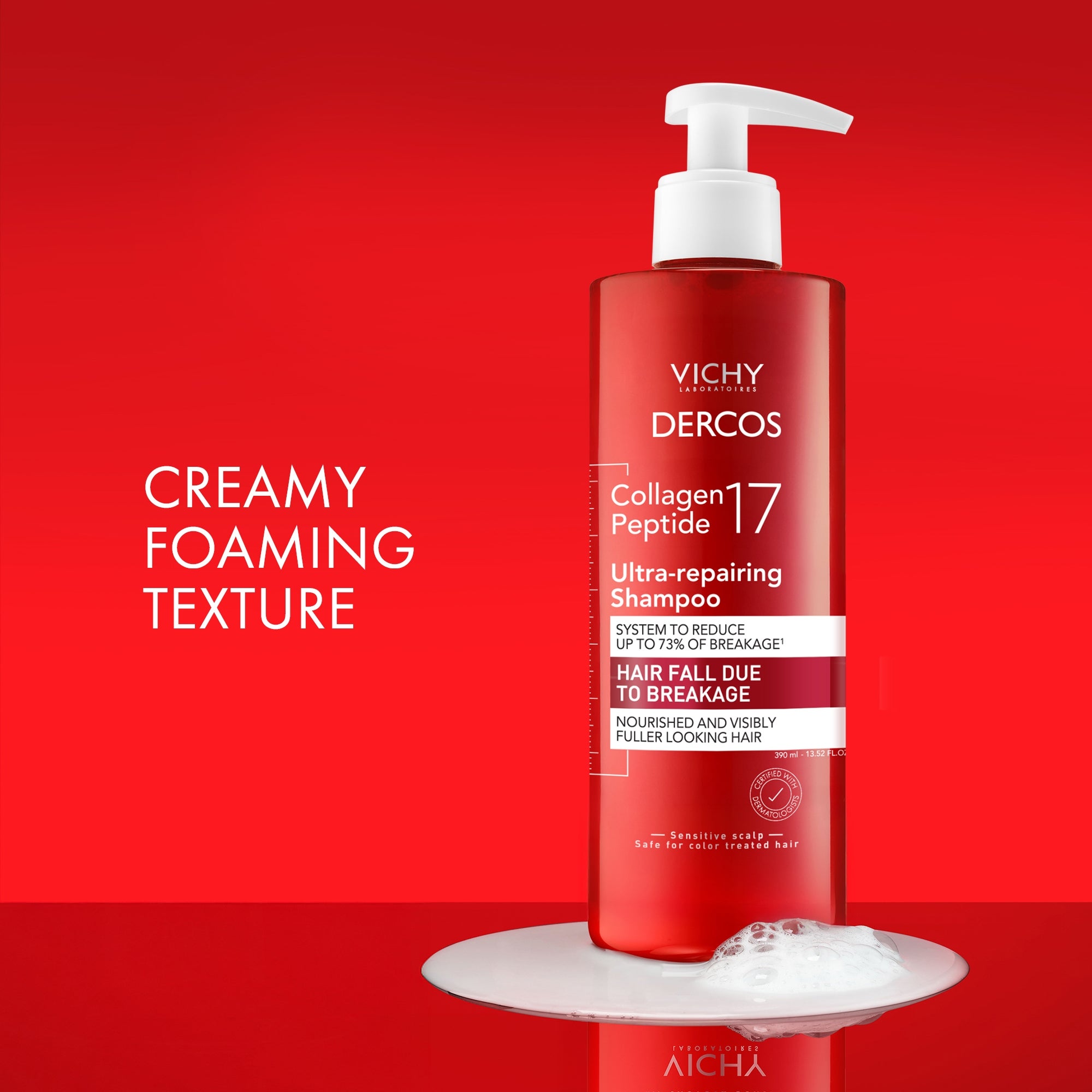 Vichy Dercos Collagen Peptide 17 Ultra-Repairing Shampoo (13.52 fl