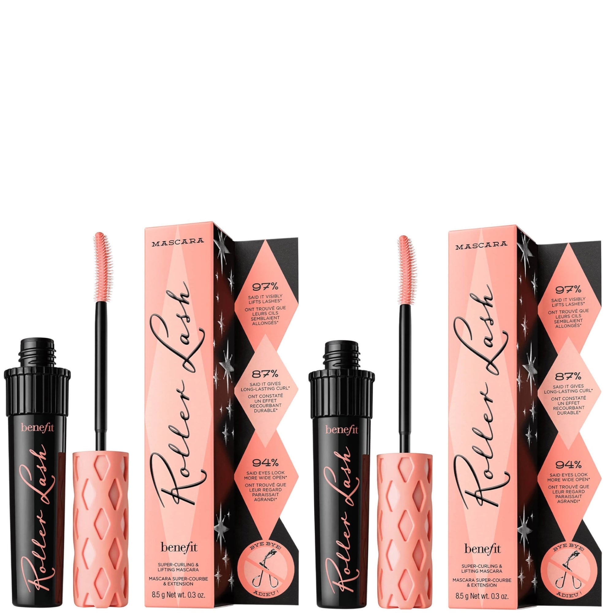 benefit: benefit Roller Lash Lifting and Curling Mascara Duo - Black 8.5g