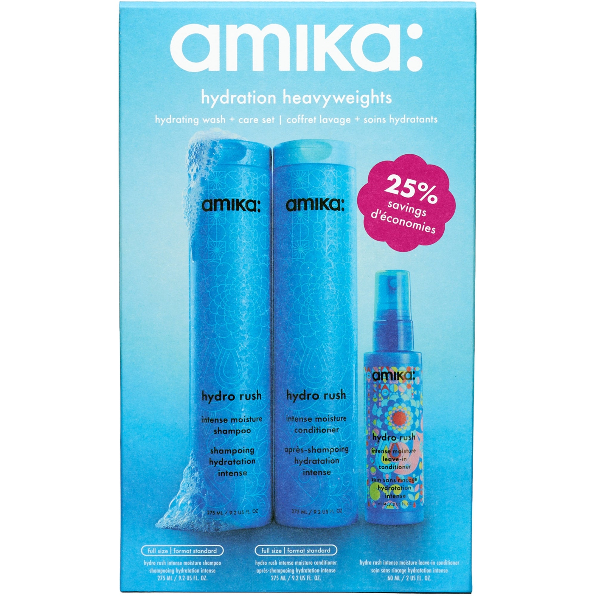 美容液 amiami amika Hydration Heavyweights Hydrating Wash + Care Set 610ml