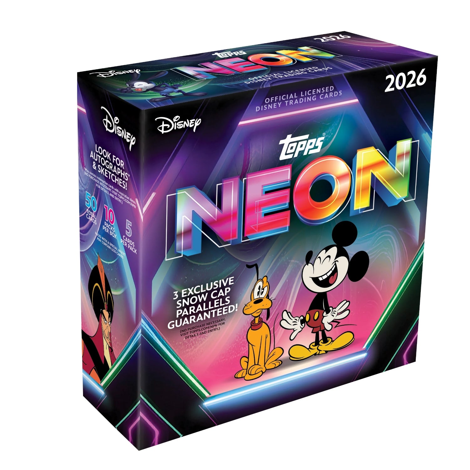 Topps 2026 Disney Neon Mega Box | Zavvi UK