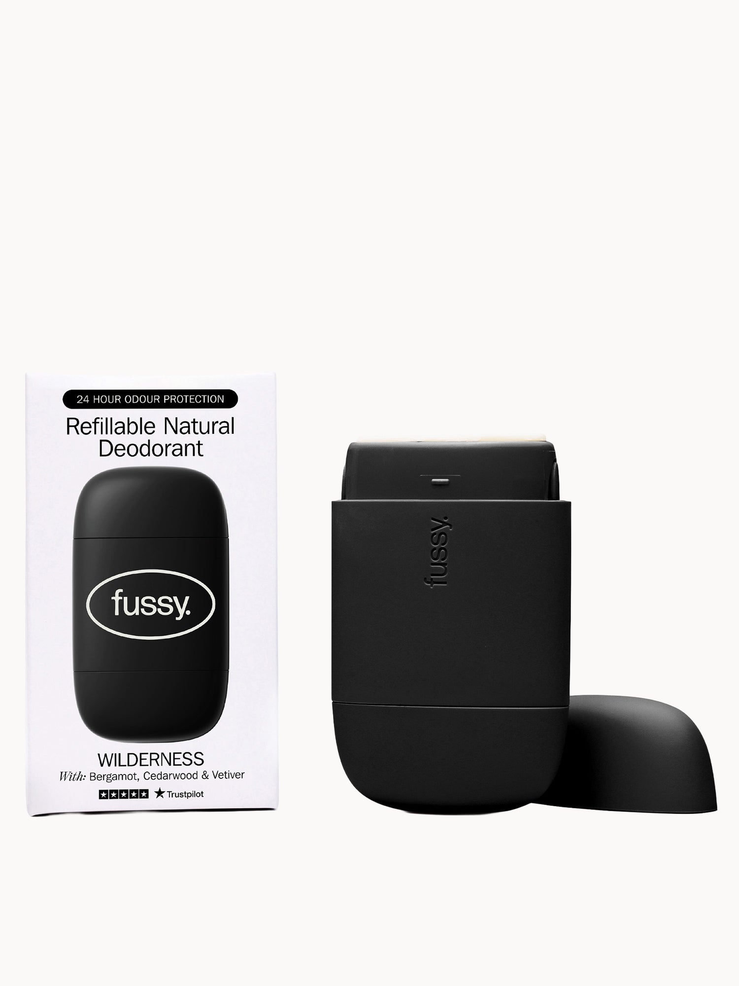 Fussy Refillable Natural Deodorant Wilderness 40g
