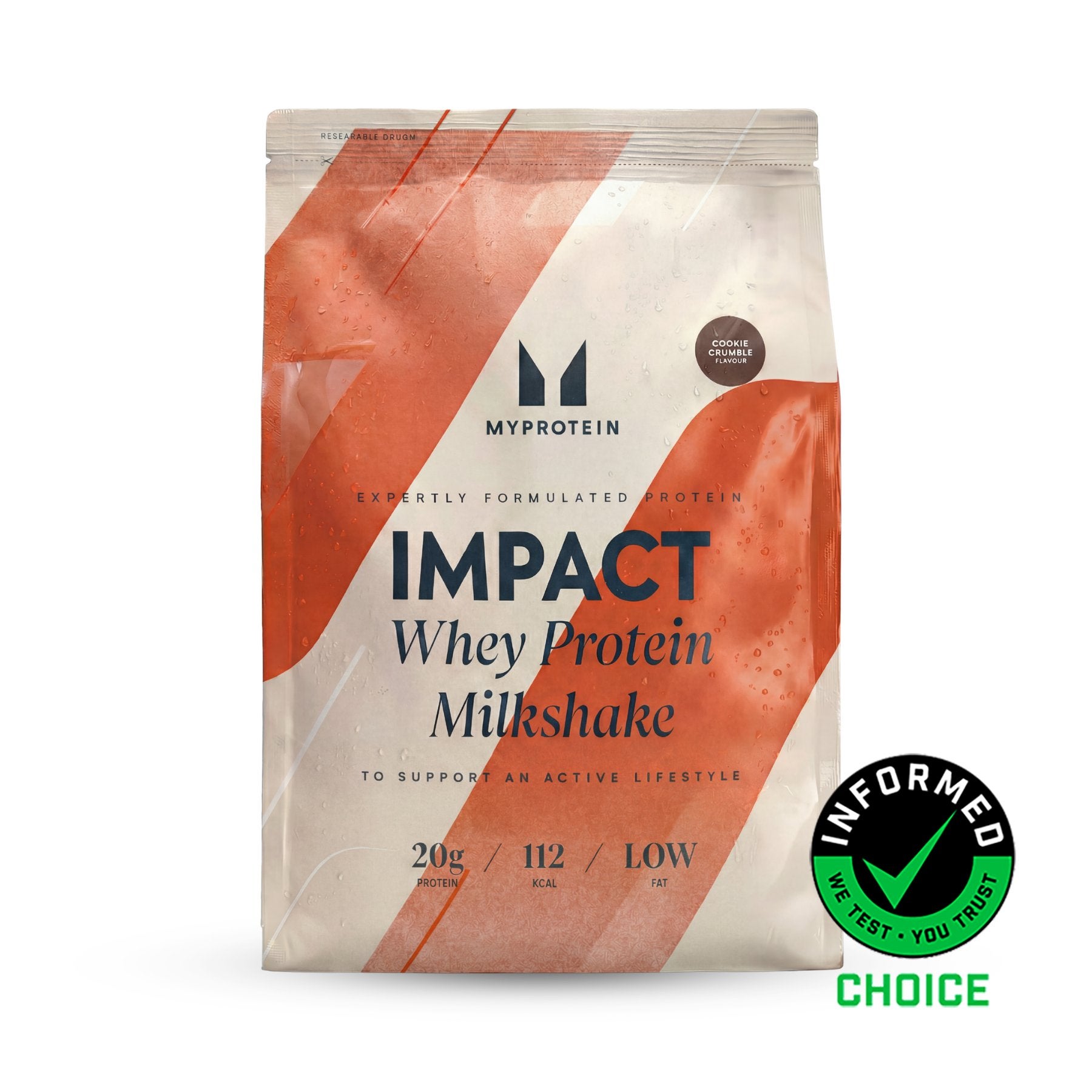 Impact Whey Protein Milkshake - 450G - 15portions - Cookie Crumble