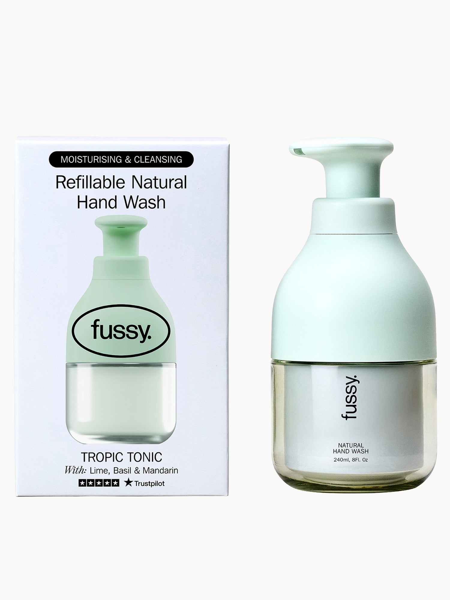 Fussy Refillable Natural Hand Wash Tropic Tonic 240ml