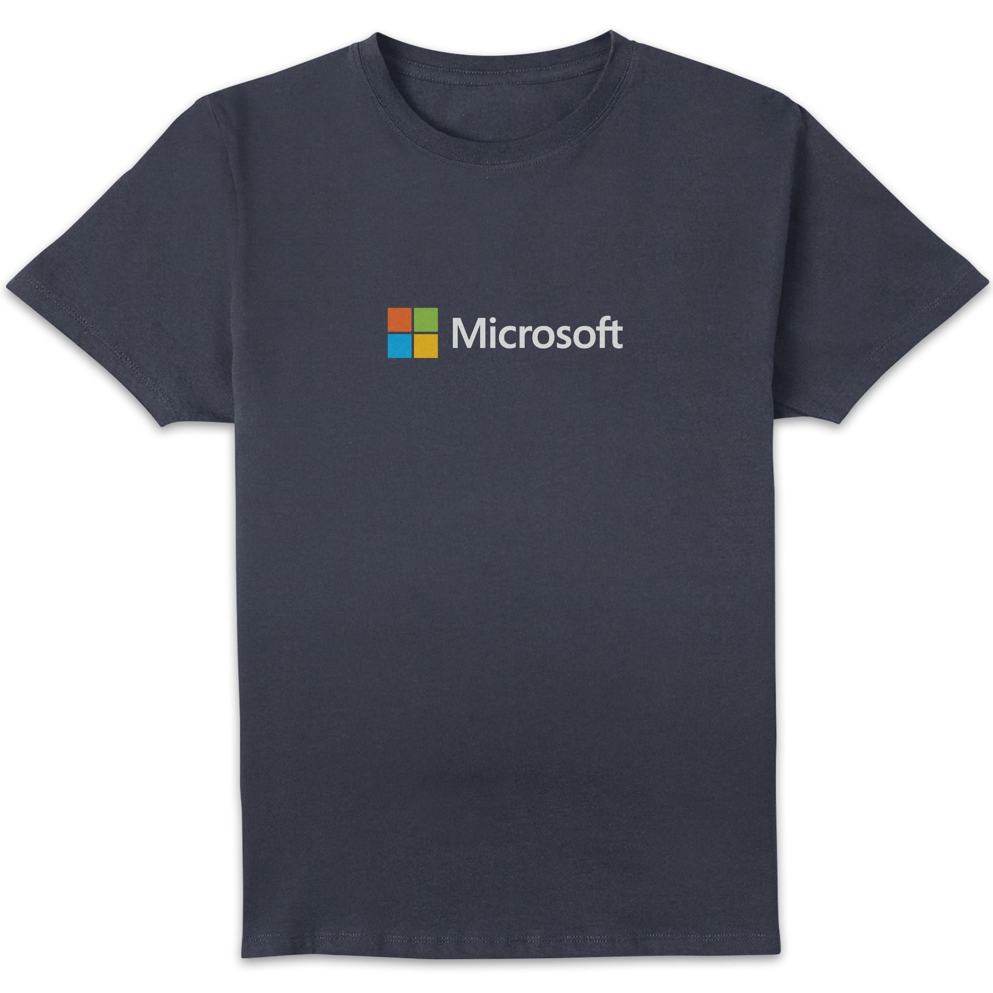 Microsoft Navy S Chest Print Standard T-Shirt