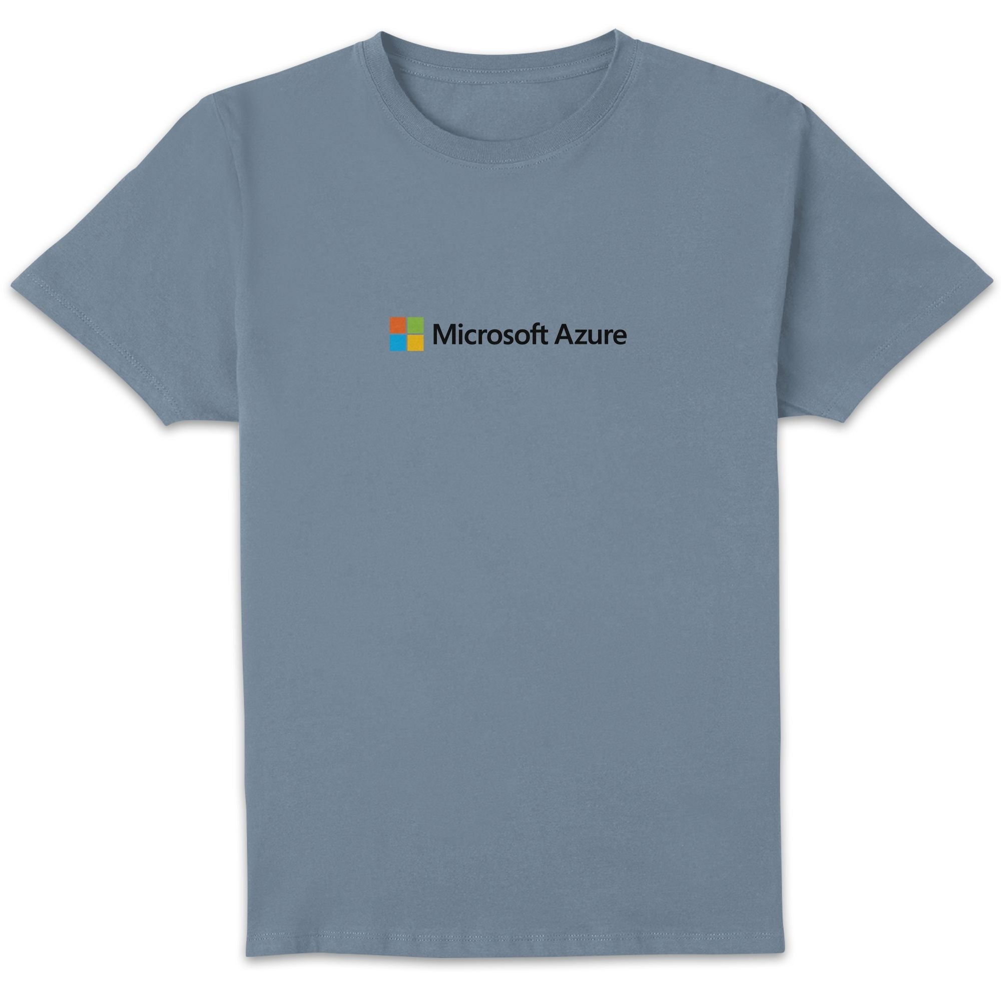 Microsoft Azure Stone Blue S Chest Print Standard T-Shirt