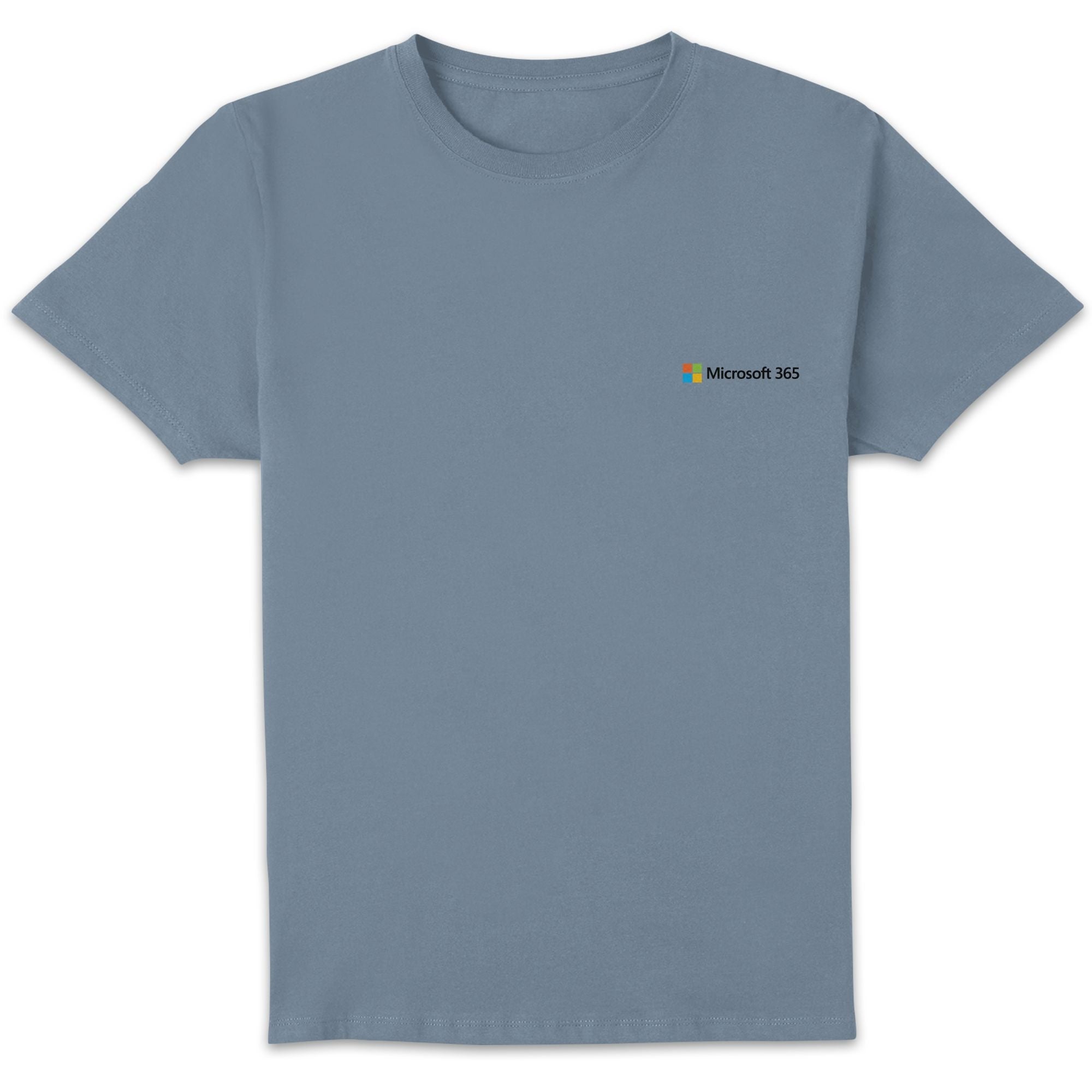 Microsoft 365 Stone Blue S Pocket Print Standard T-Shirt