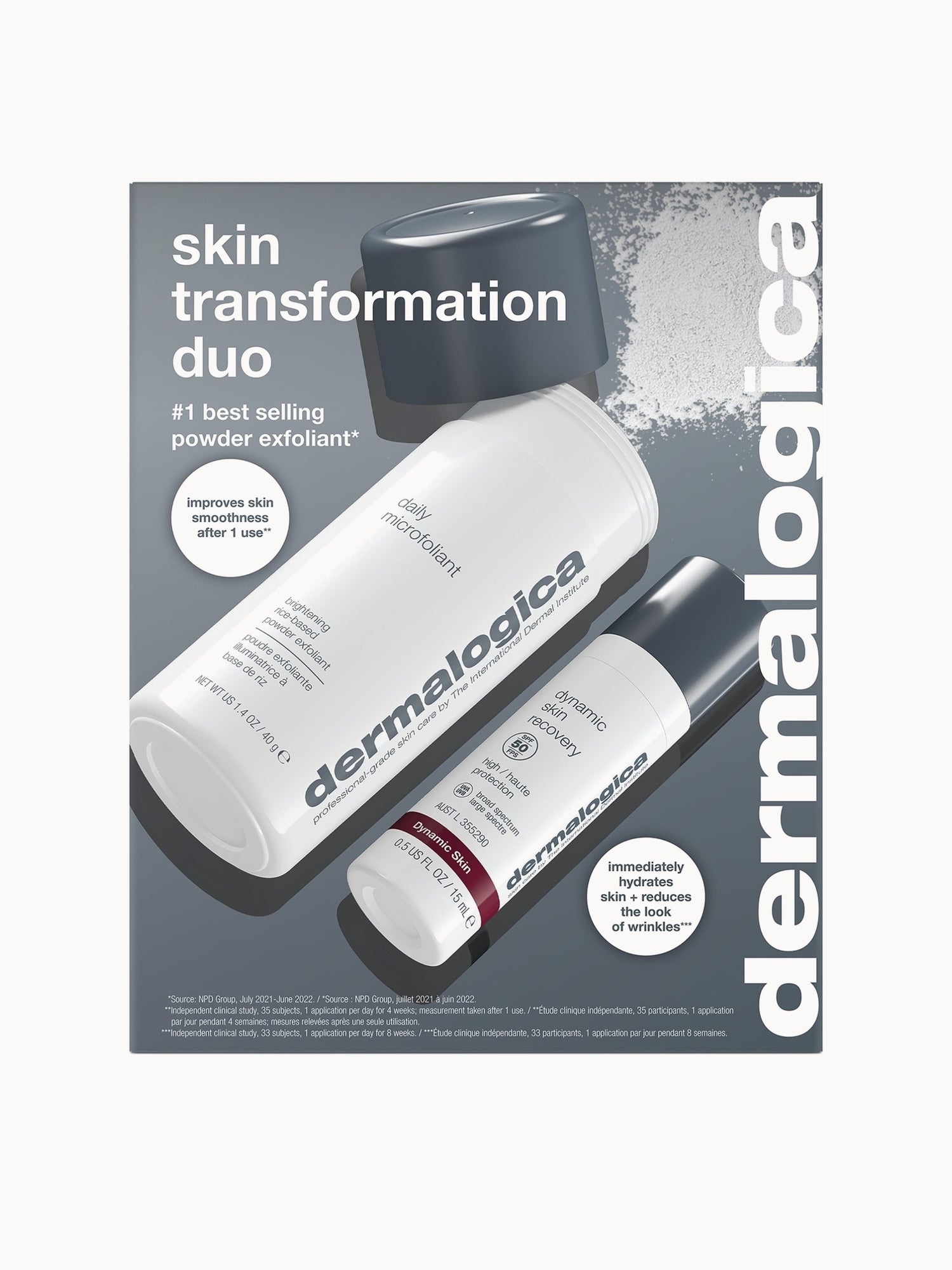 Dermalogica x LOOKFANTASTIC Exclusive Daily Microfoliant Exfoliant & Dynamic Skin Recovery SPF 50 Duo