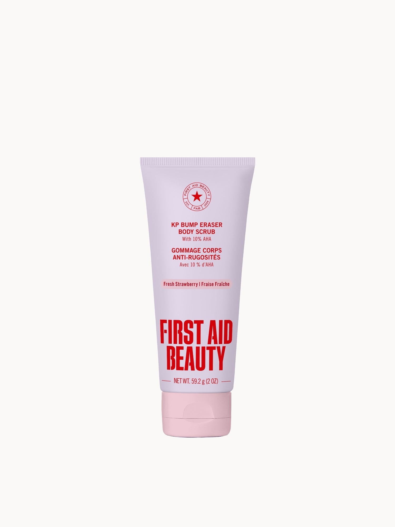 First Aid Beauty KP Bump Eraser Body Scrub with 10% AHA – Fresh Strawberry 56.7g
