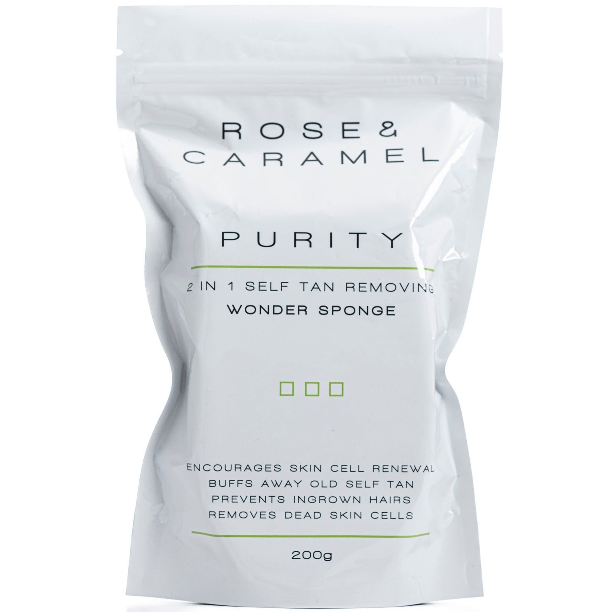 Wonder Sponge Rose & Caramel Purity 2in1 Self Tan Removing Wonder Sponge 200g ...