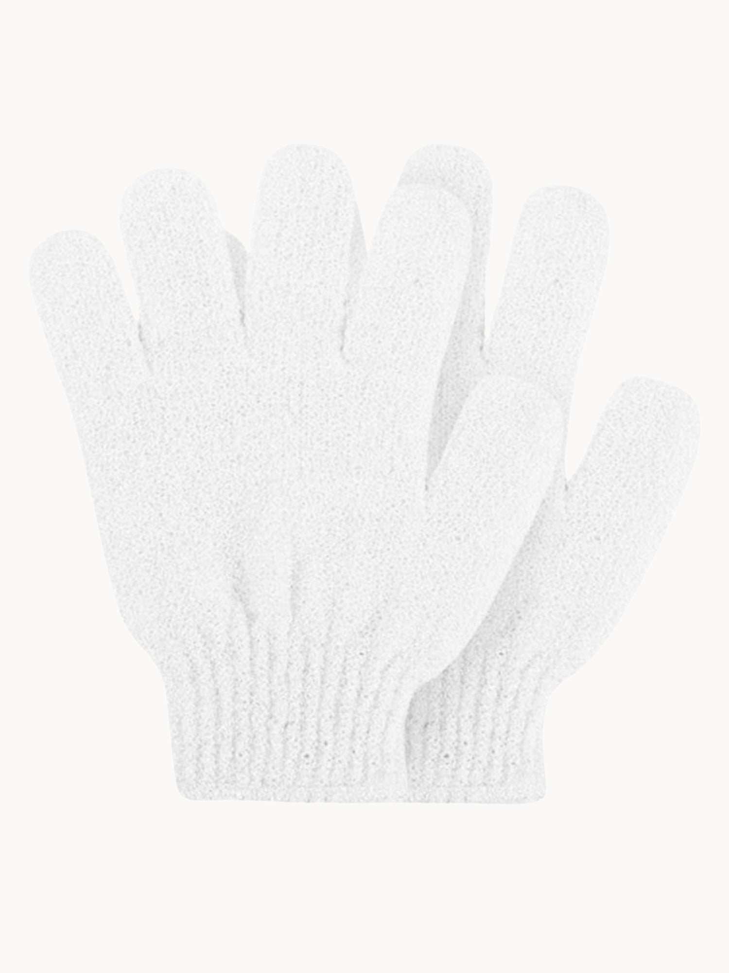Rose & Caramel Exfoliating Gloves - White
