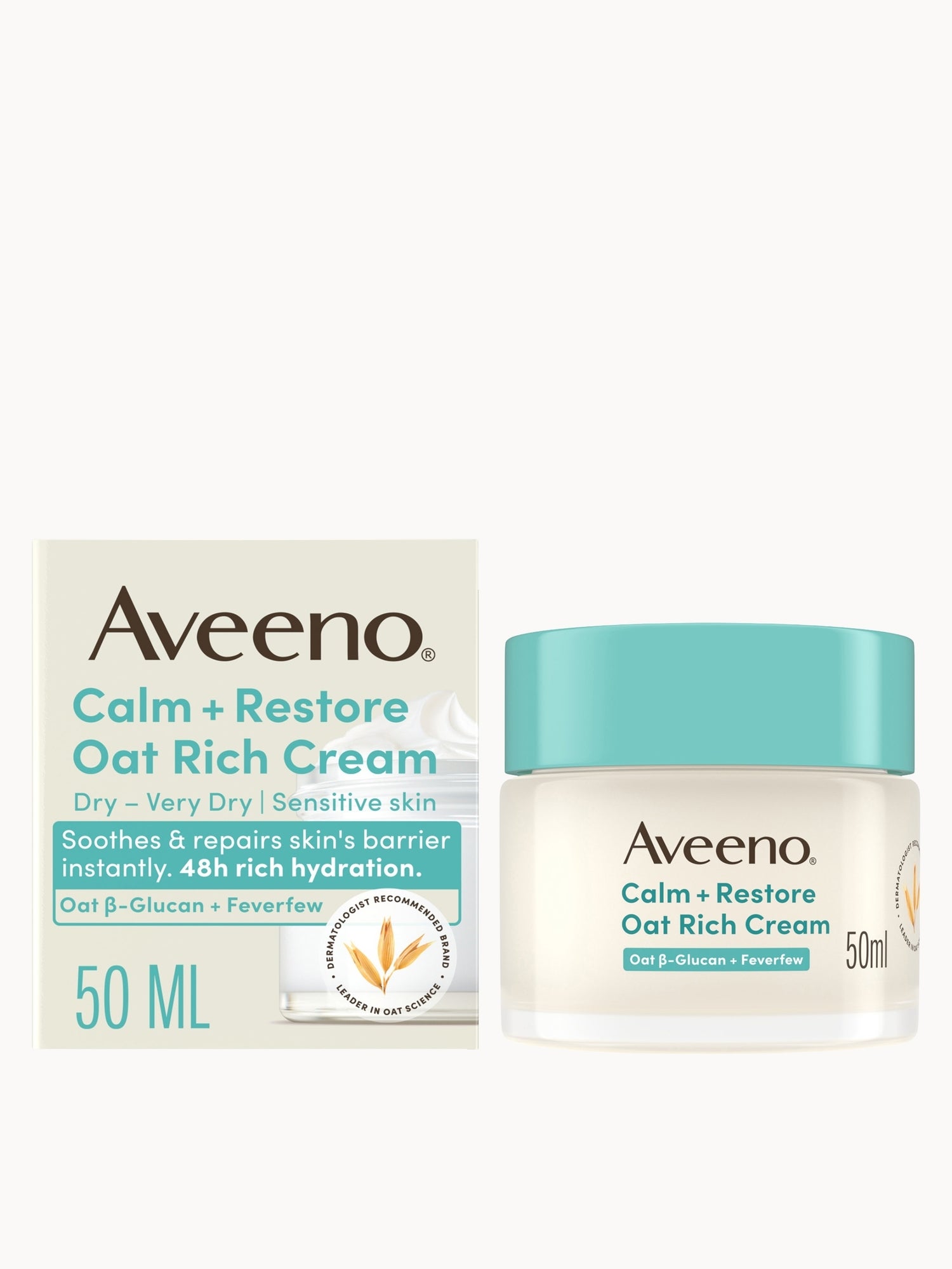 Aveeno Calm + Restore Oat Rich Cream 50ml