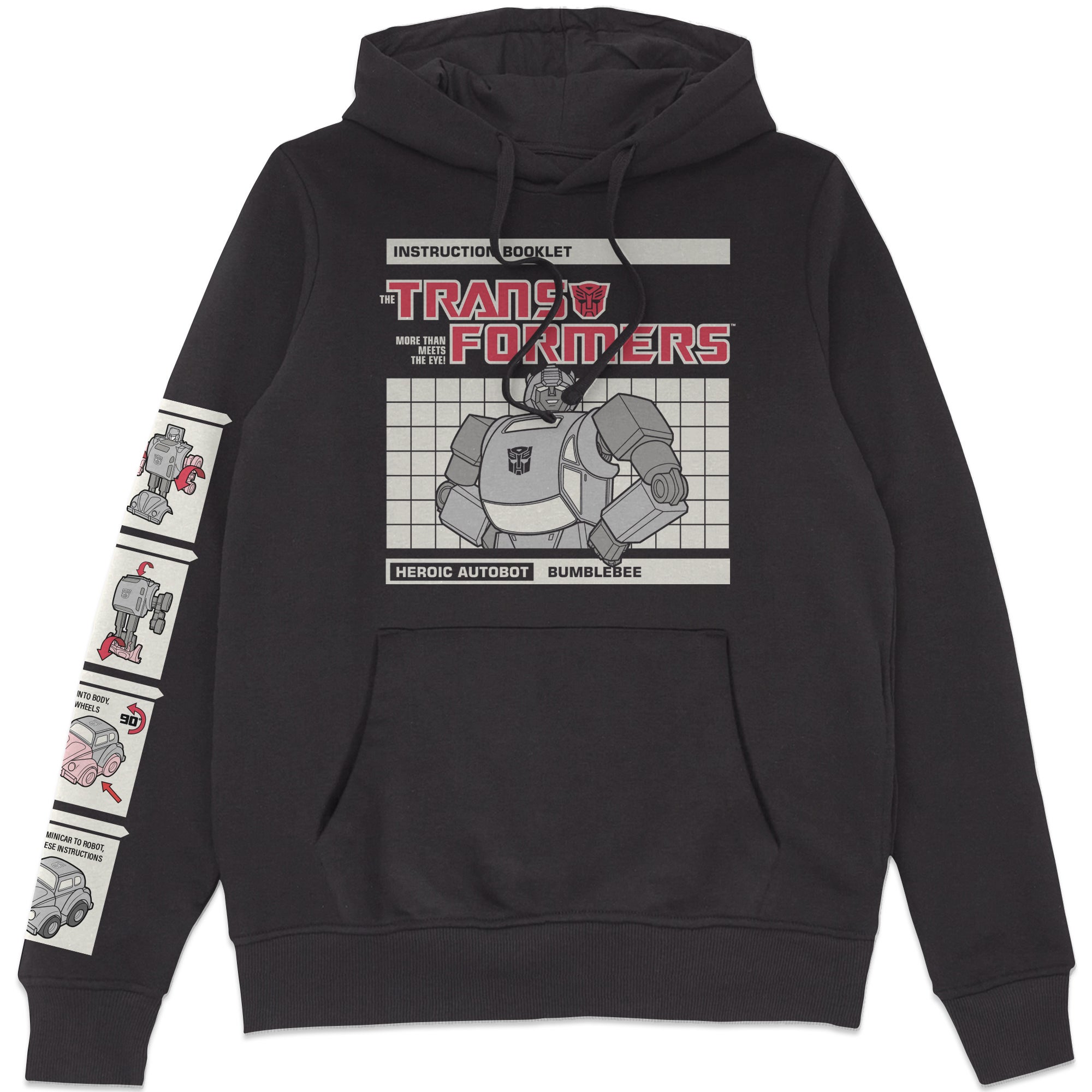 Transformers Bumblebee Instructional Hoodie - Black - S