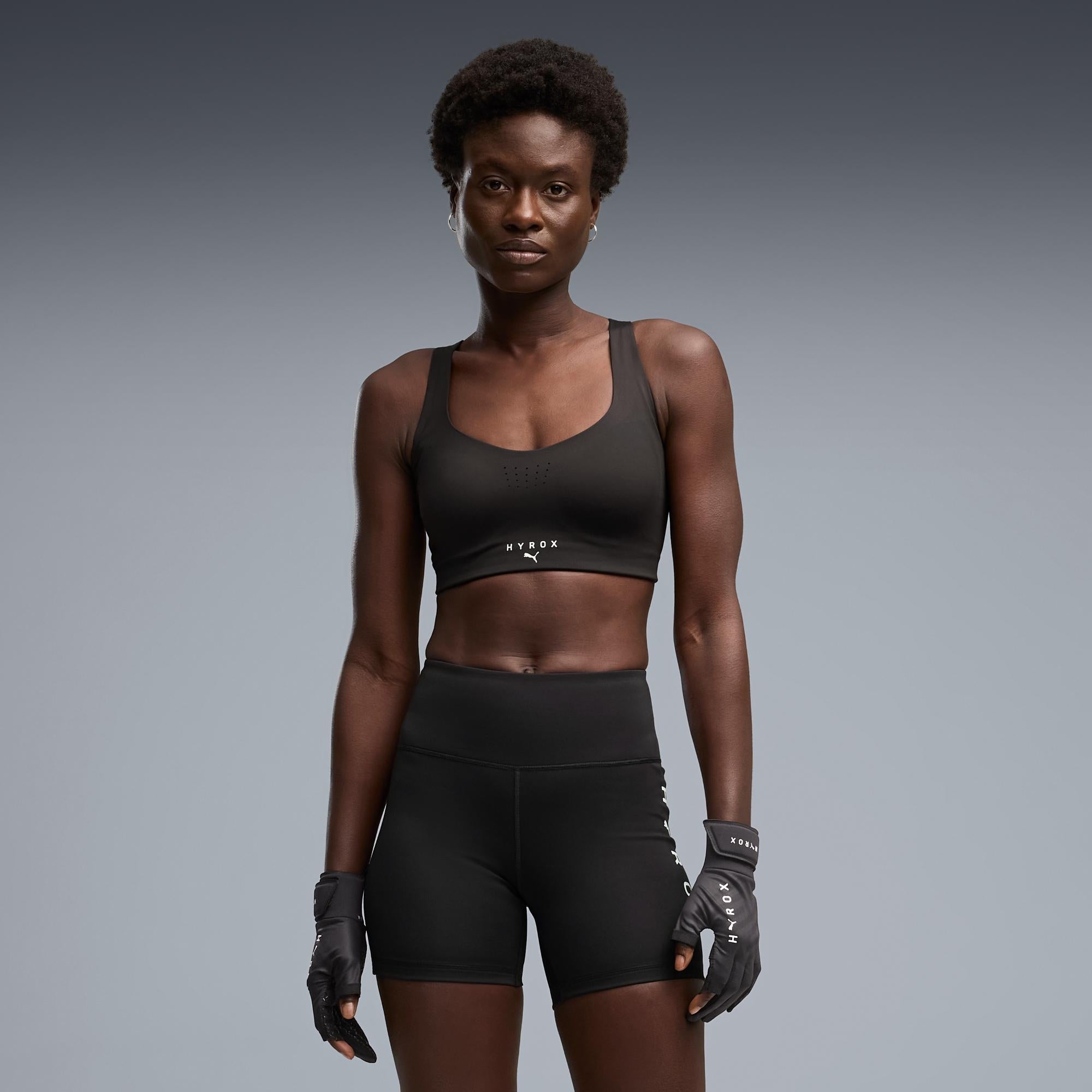 WOMEN'S PWRMODE BRA - black - XS | HYROX Shop Official
