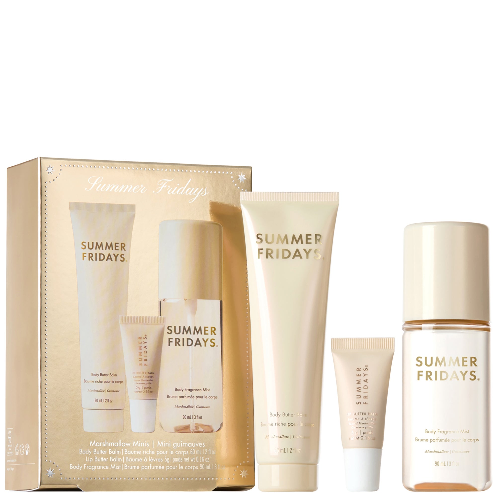 Summer Fridays Travel Body Set: Marshmallow Minis, view 2