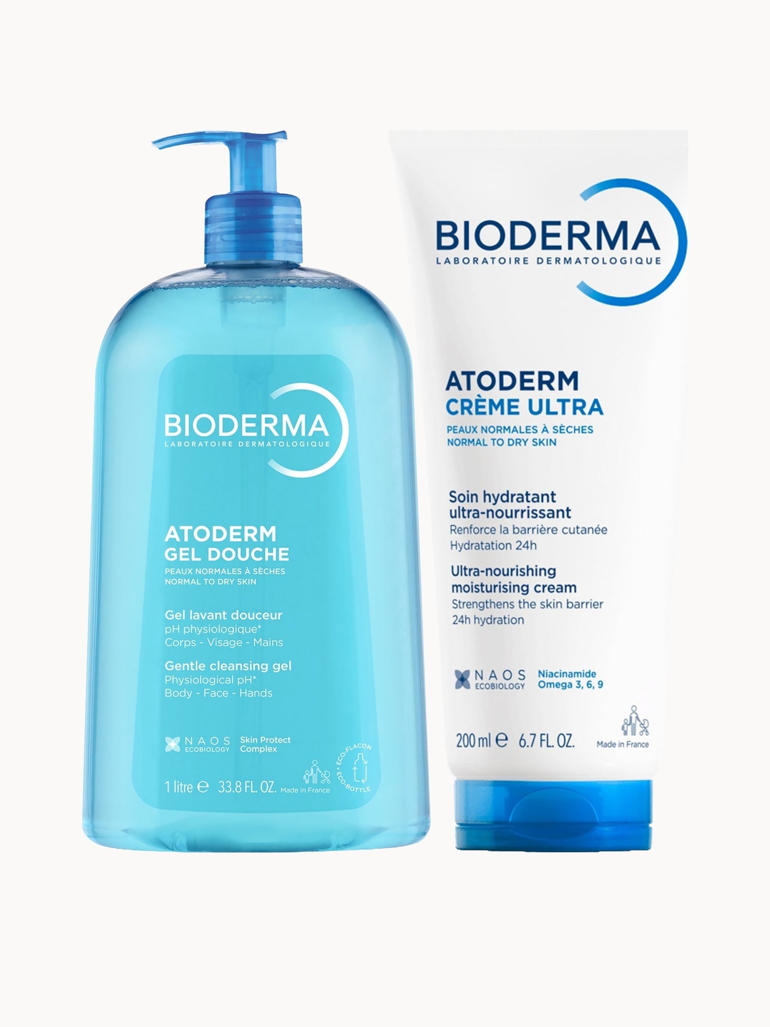 Bioderma Atoderm Routine for Very Dry Skin Family Bundle