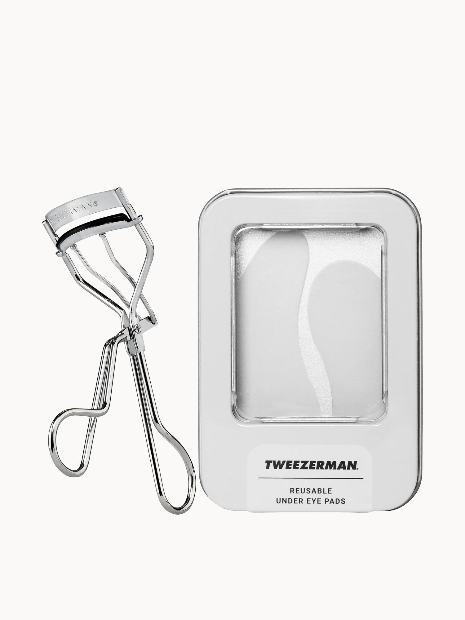 Tweezerman Deluxe Classic Eyelash Curler & Reusable Eye Patches Duo