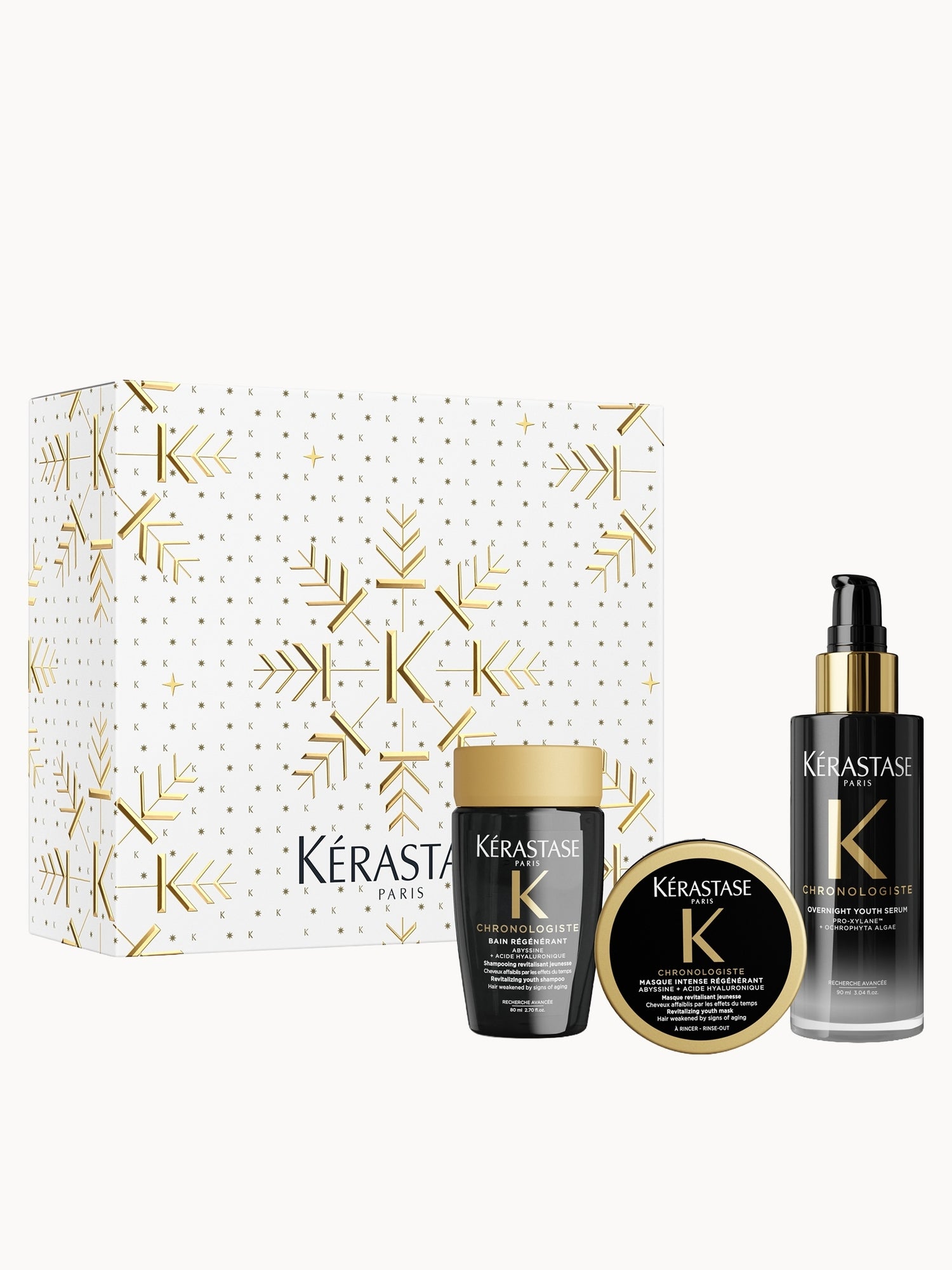 Kerastase Chronologiste Trio (Shampoo 80ml, Mask 75ml, Serum 90ml