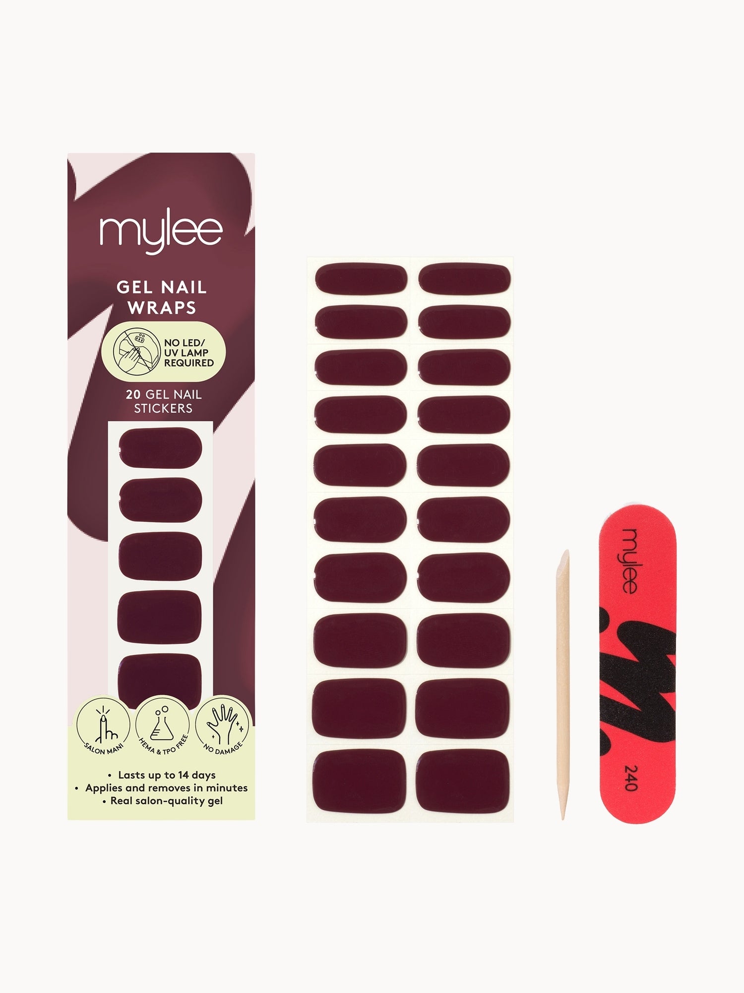 Mylee Nail Wraps House Red, Please