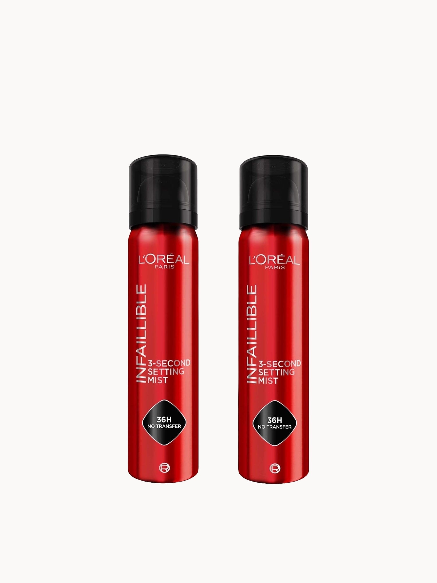 L'Oreal Paris Infallible 3-Second Setting Spray 75ml Duo Set