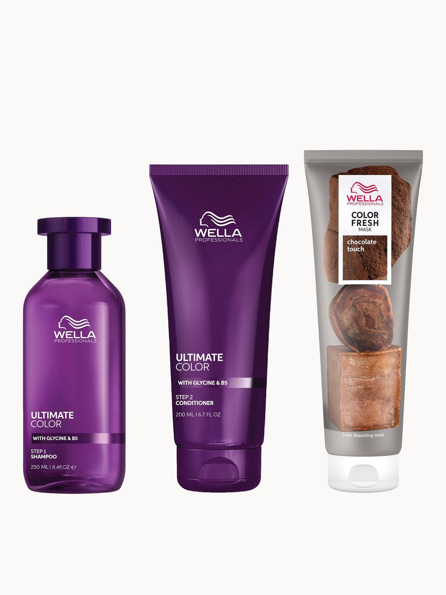 Ultimate Color Shampoo, Conditioner and Color Fresh Mask Bundle For all Coloured Hair - Chocolate Touch