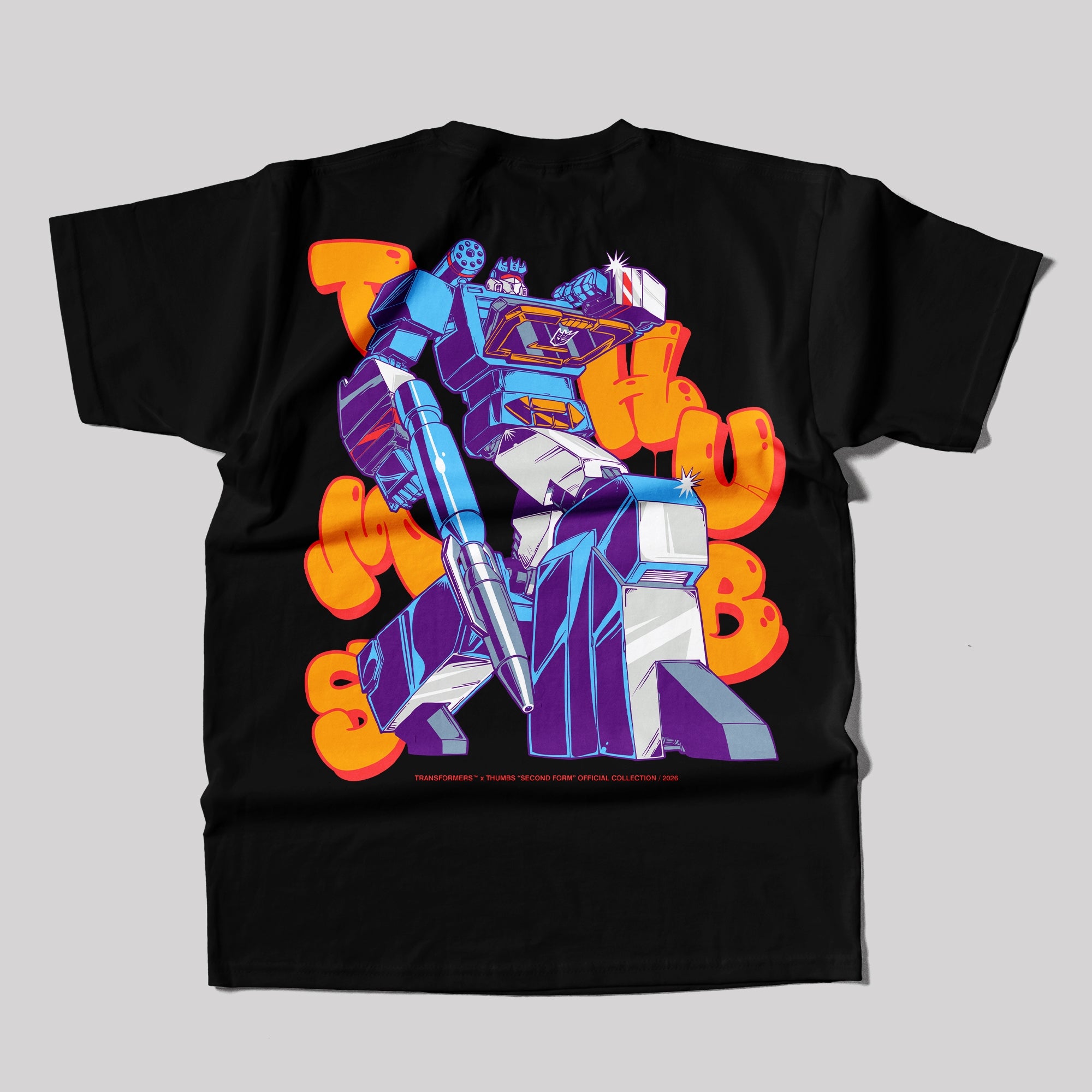 Transformers x THUMBS Soundwave Aerosol T-Shirt Black - S