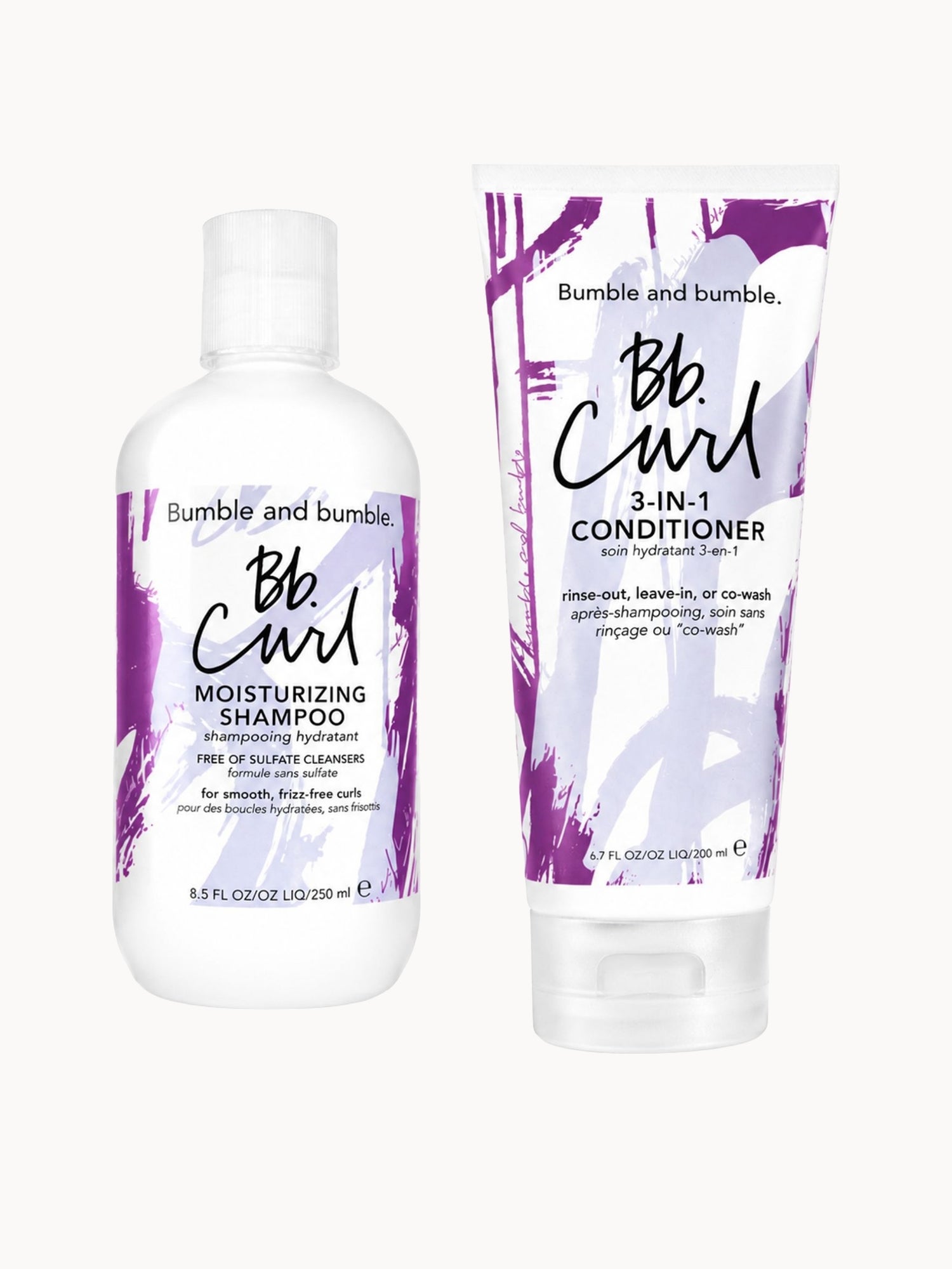 Bumble and bumble Curl Moisturizing Shampoo 250ml & 3-in-1 Conditioner 200ml Bundle