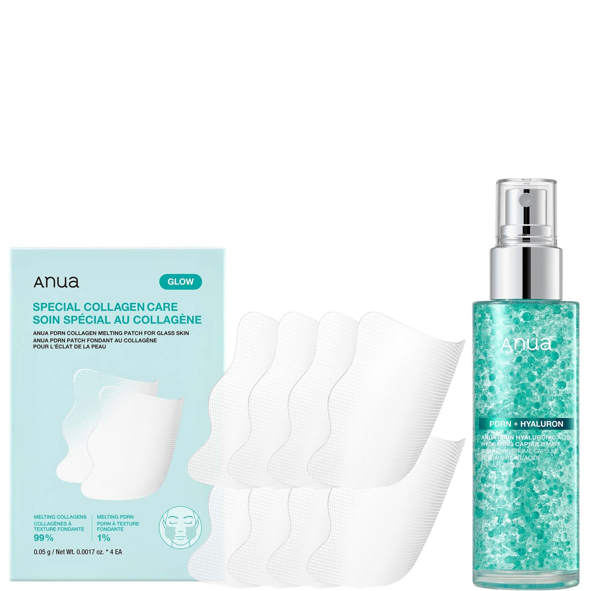 Anua PDRN Mist & Melting Patches For Glass Skin Bundle | Cult Beauty