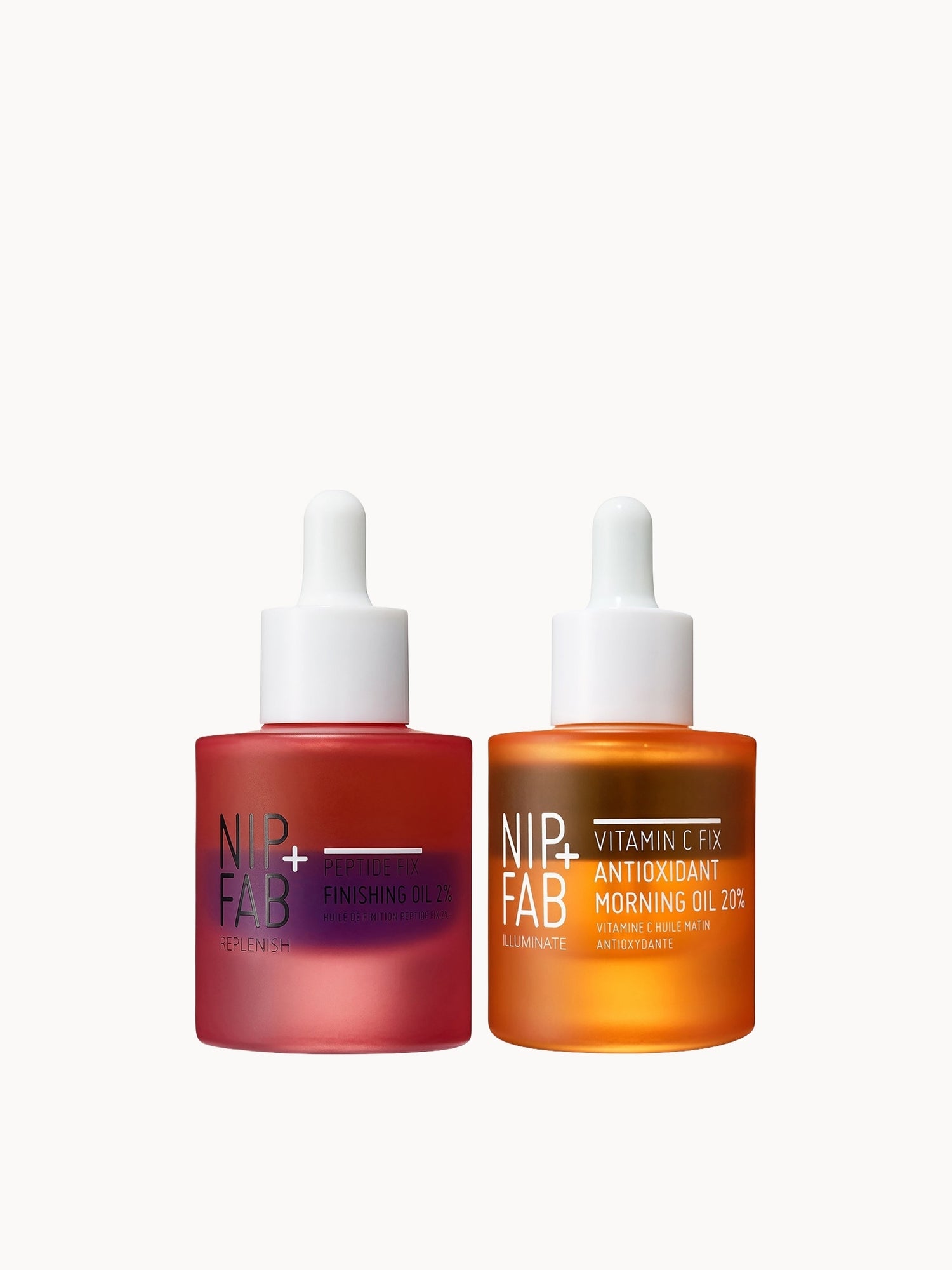 NIP+FAB Vitamin C & Peptide Day & Night Oil Duo