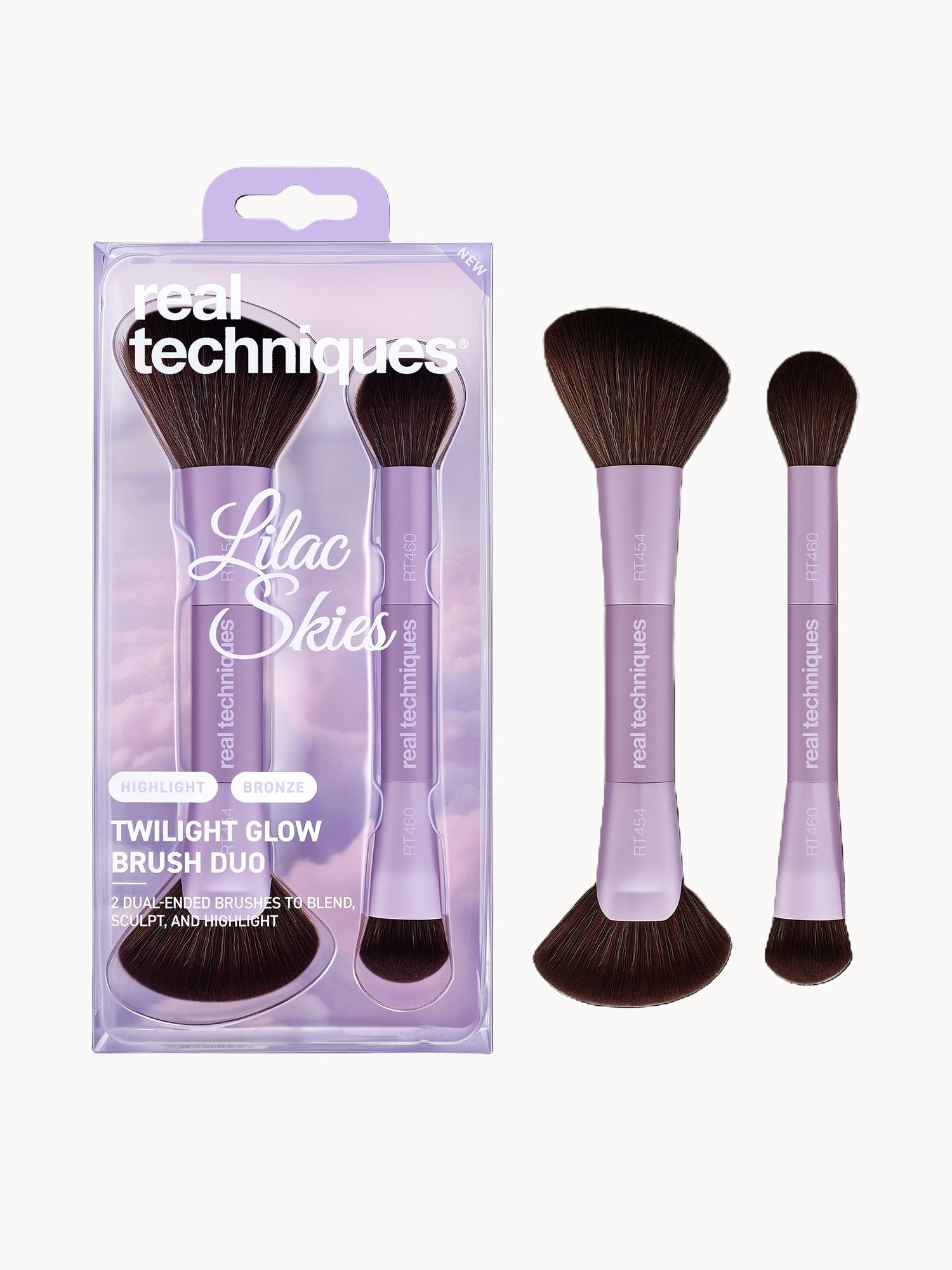 Real Techniques Lilac Skies Twilight Glow Brush Duo